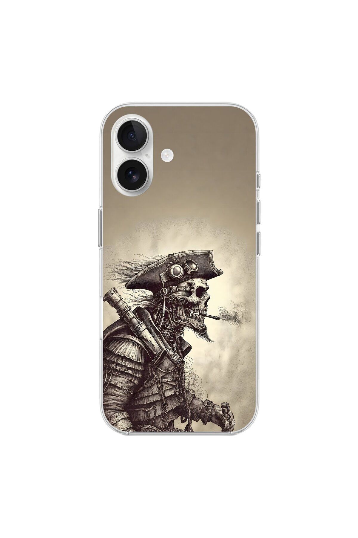 Dali Design iPhone 16 Uyumlu Şeffaf Kılıf Pirate 1 Tasarımlı