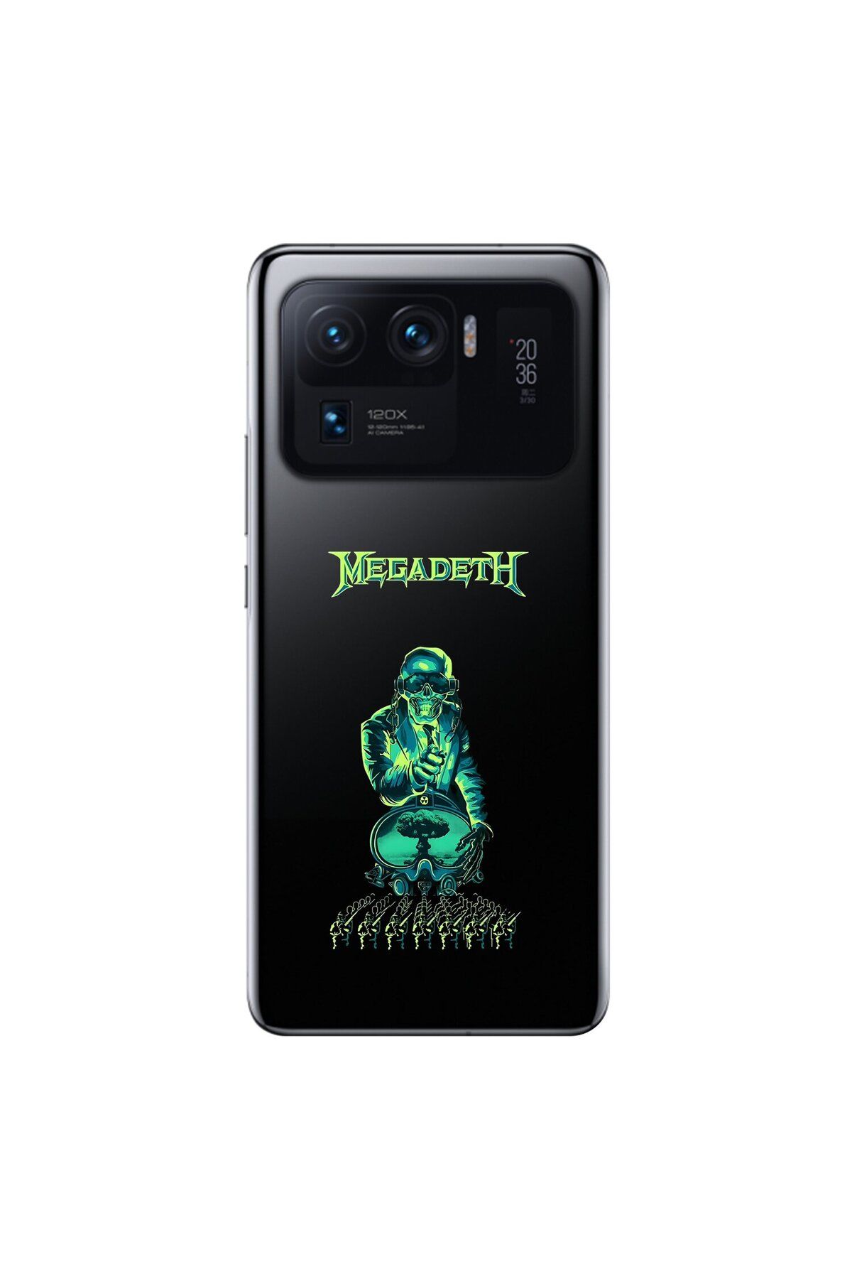 Dali Design Xiaomi Mi 11 Pro Uyumlu Şeffaf Kılıf Mega Death Tasarımlı