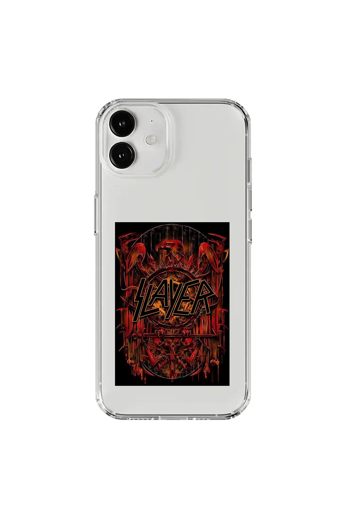 Dali Design iPhone 12 Mini Uyumlu Şeffaf Kılıf Slayer Tasarımlı