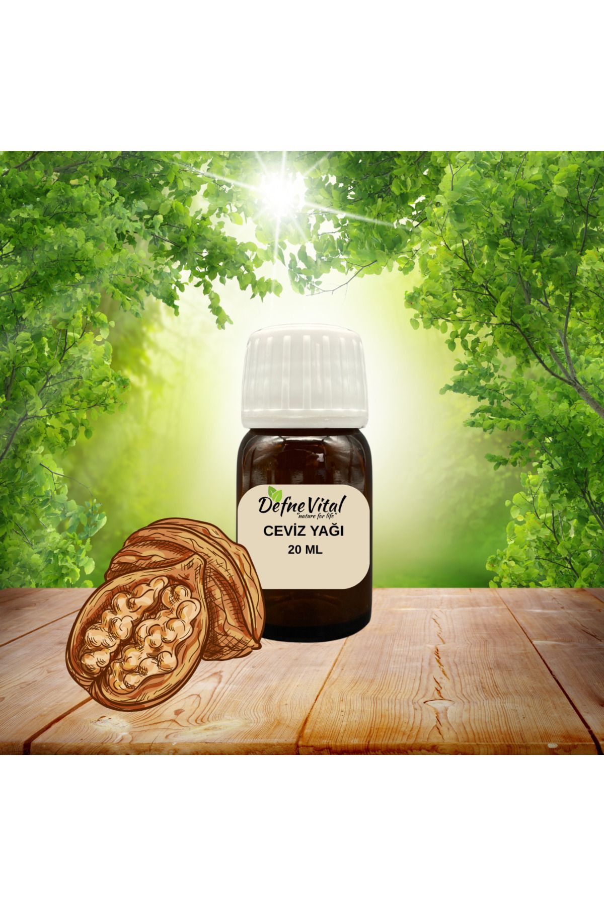 DEFNE VİTAL CEVİZ YAĞI 20 ML