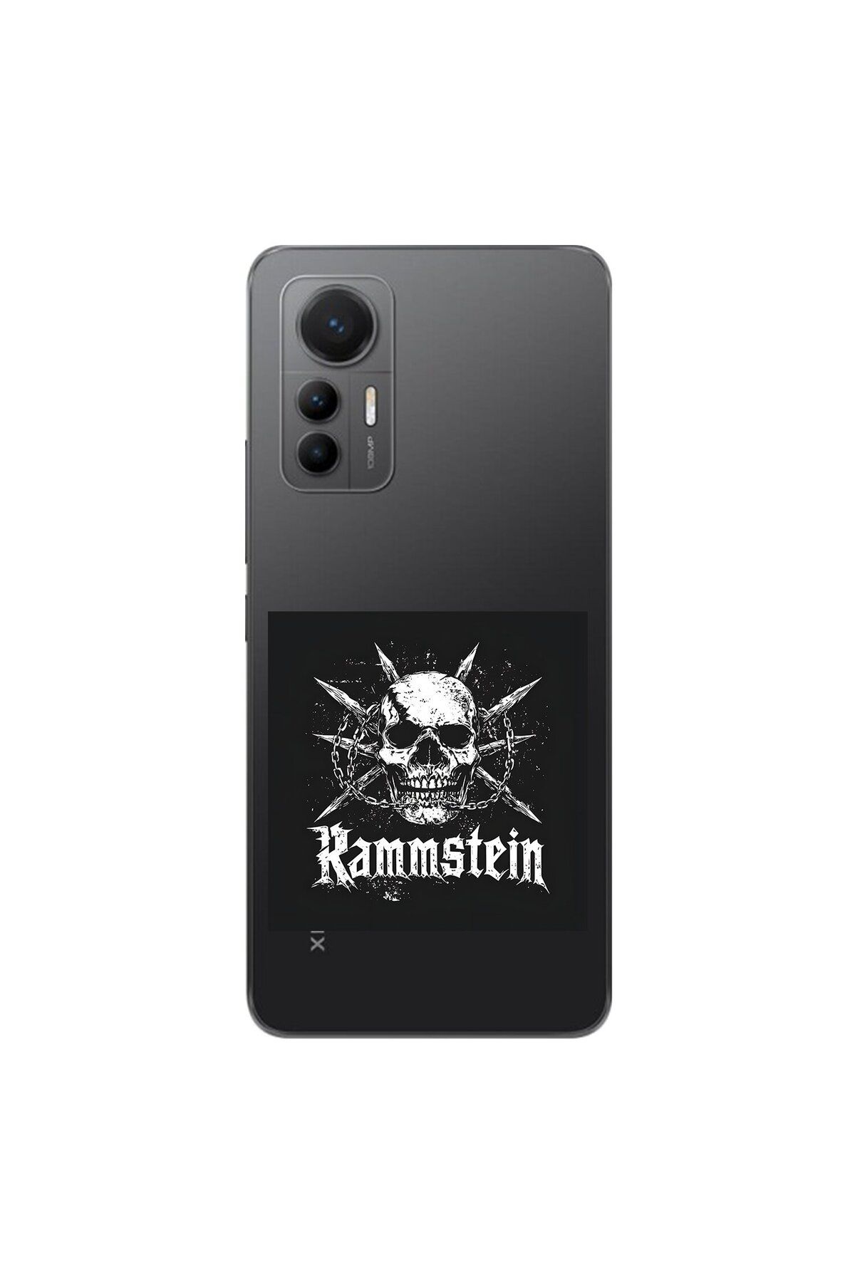 Dali Design Xiaomi Mi 12 Lite Uyumlu Şeffaf Kılıf Rammstein Tasarımlı