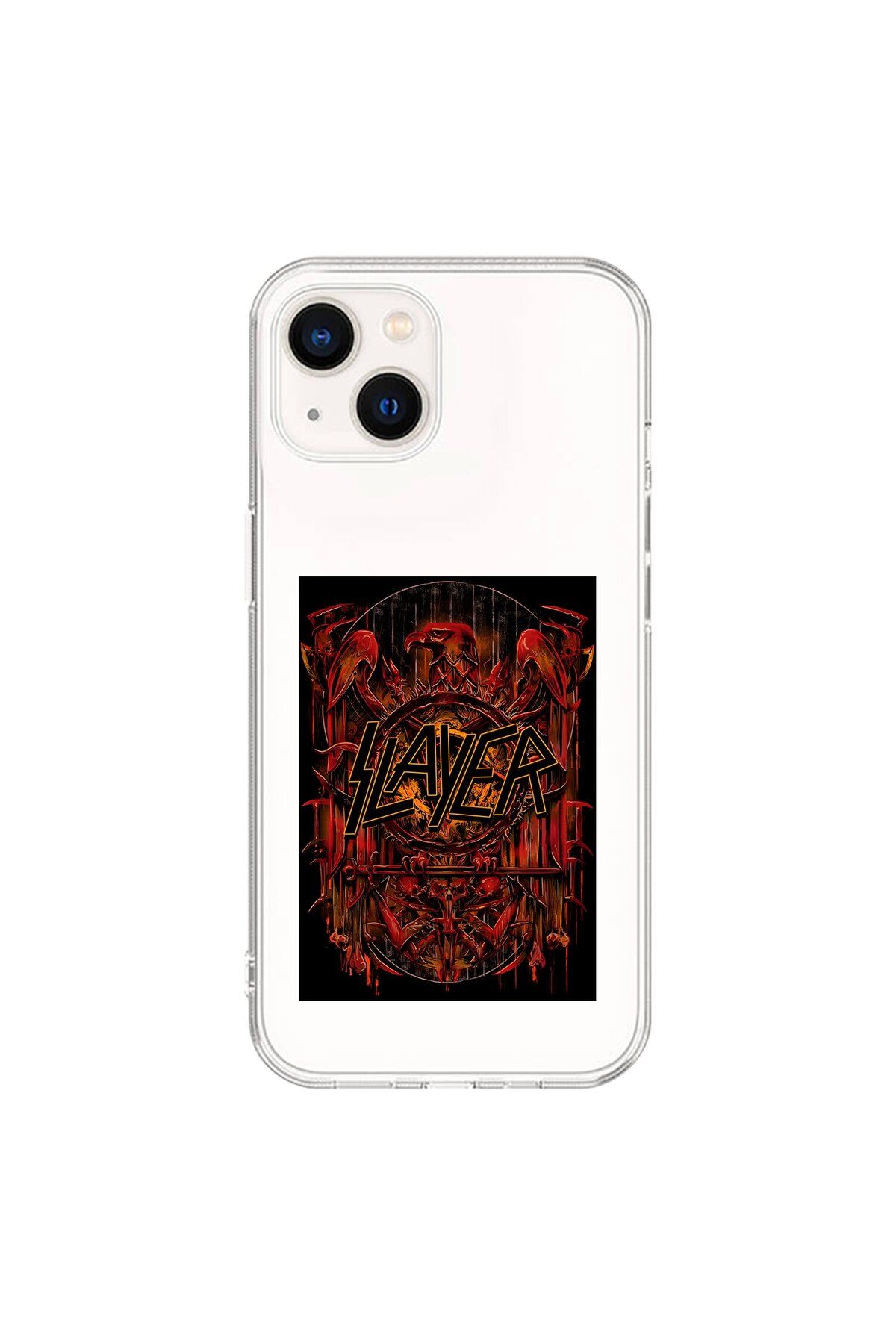 Dali Design iPhone 13 Mini Uyumlu Şeffaf Kılıf Slayer Tasarımlı