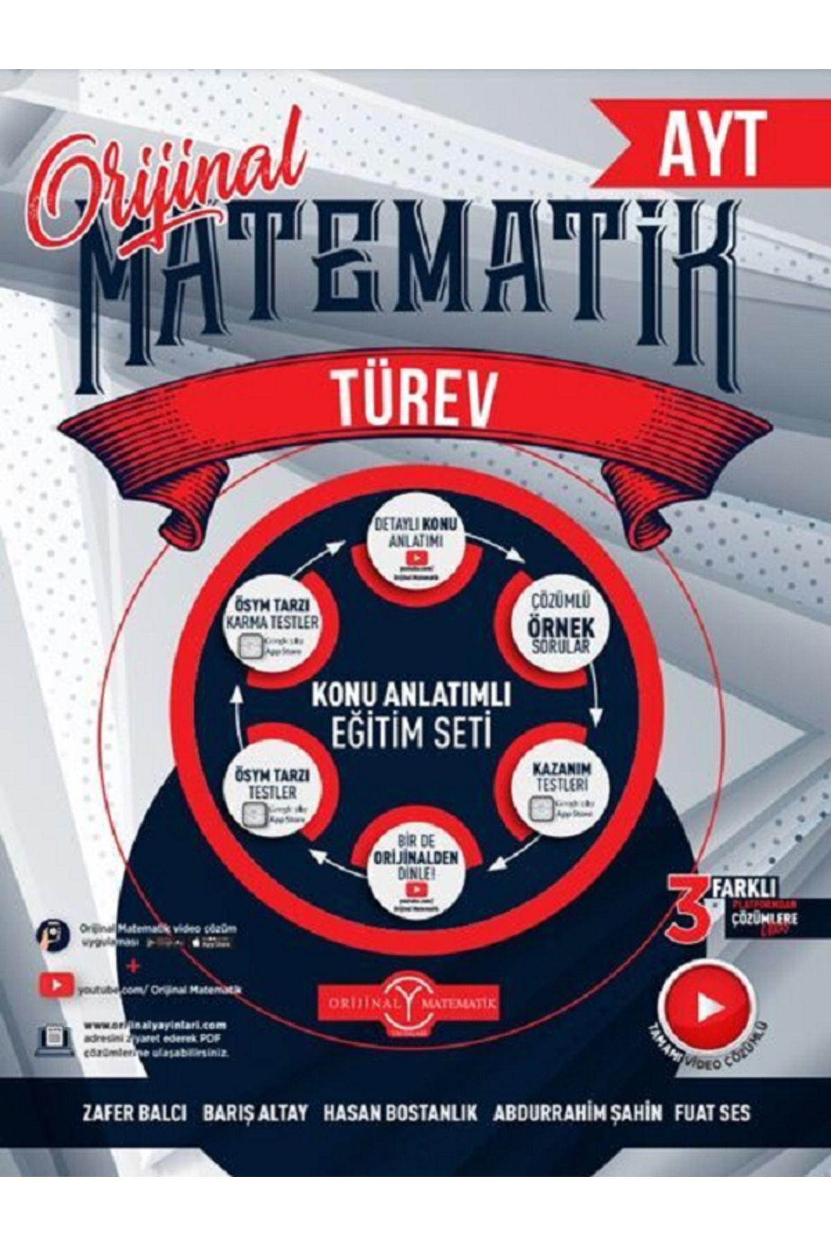 Evrensel İletişim Yayınları AYT Matematik TÜREV / Konu Anlatımlı Eğitim Seti / Çözümlü Örnek Sorular