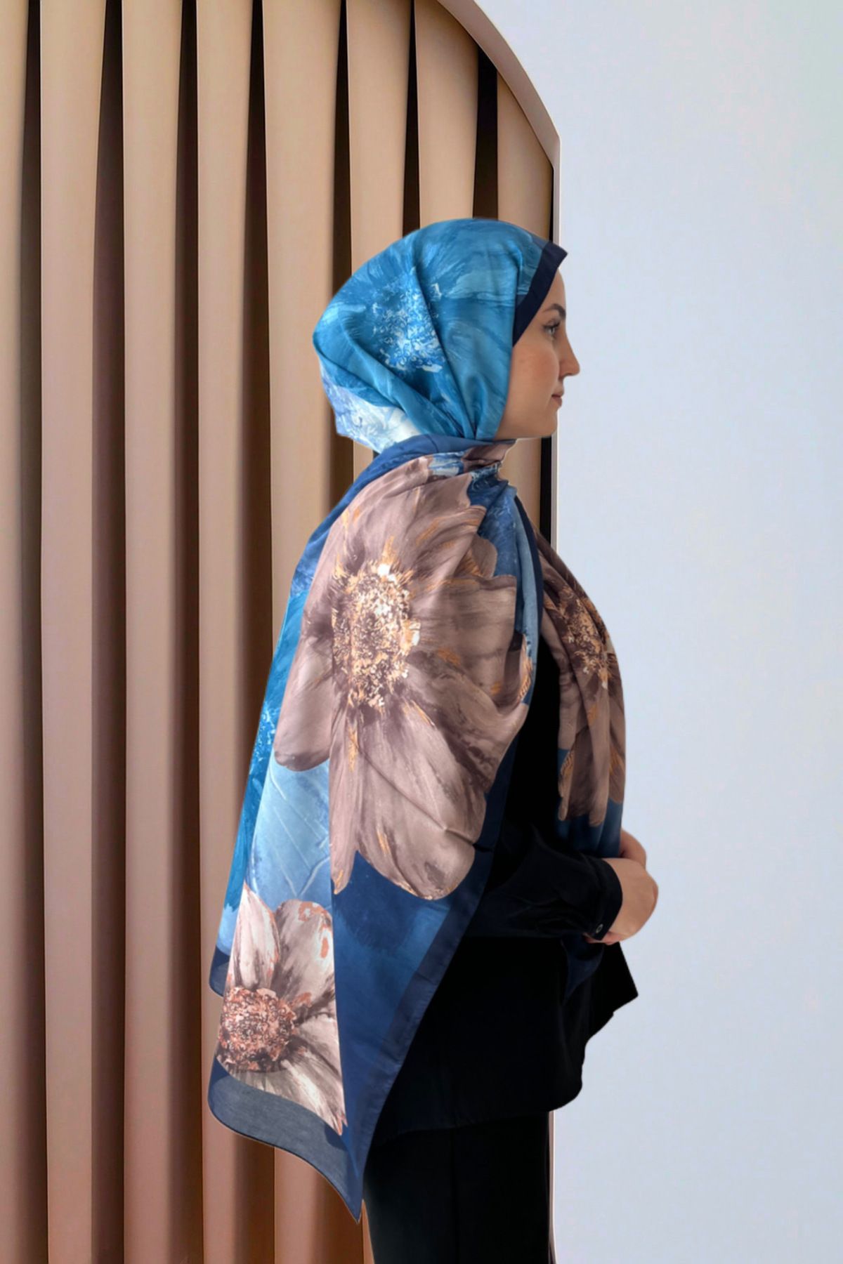 Sharell Flowers Soft Collection Gül Desen Pamuk Şal