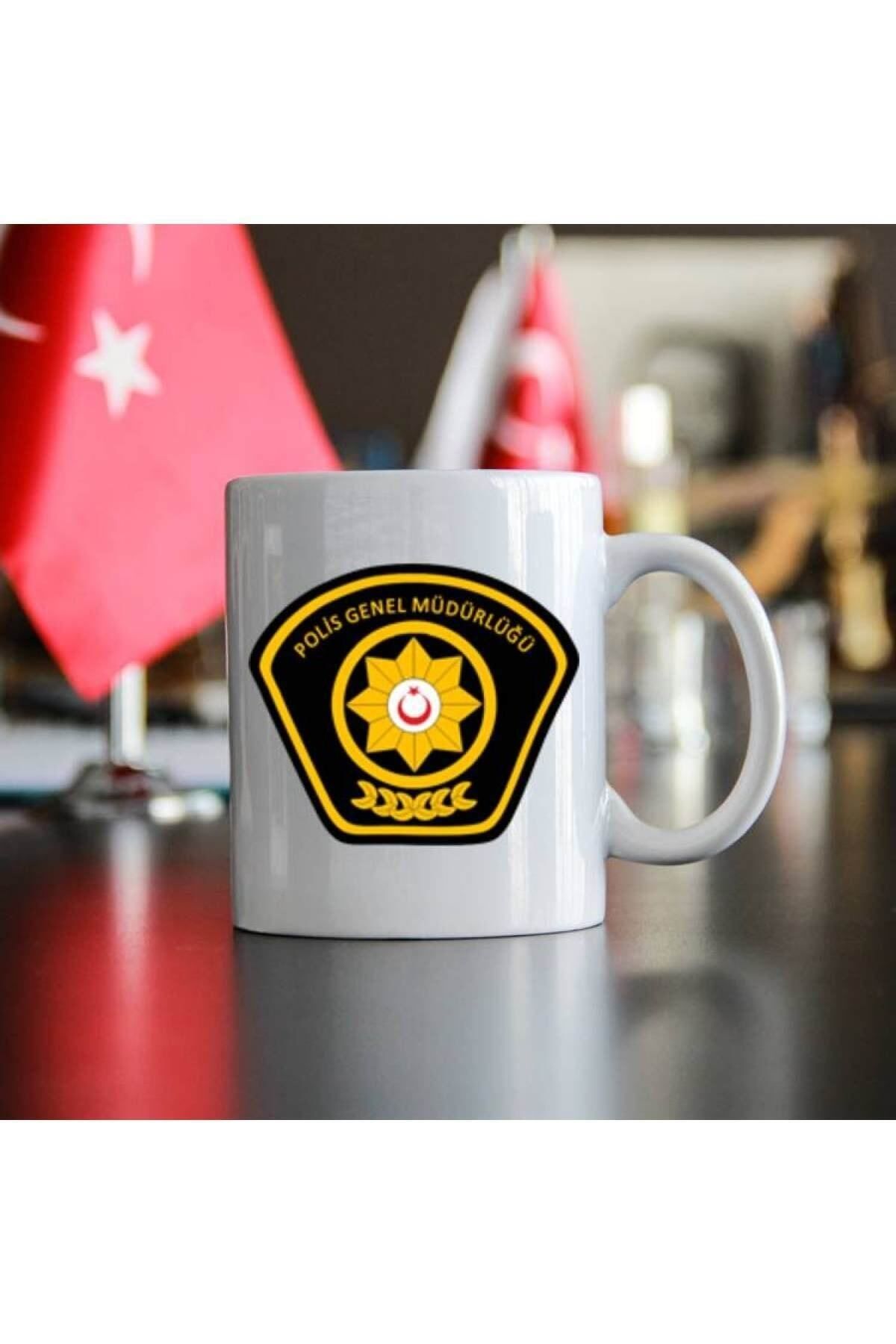 BİBANAPROMOSYON Polis Kupa Bardak Güvenlik Görevlisi Kupa Bardak Bekçi Kupa Bardak