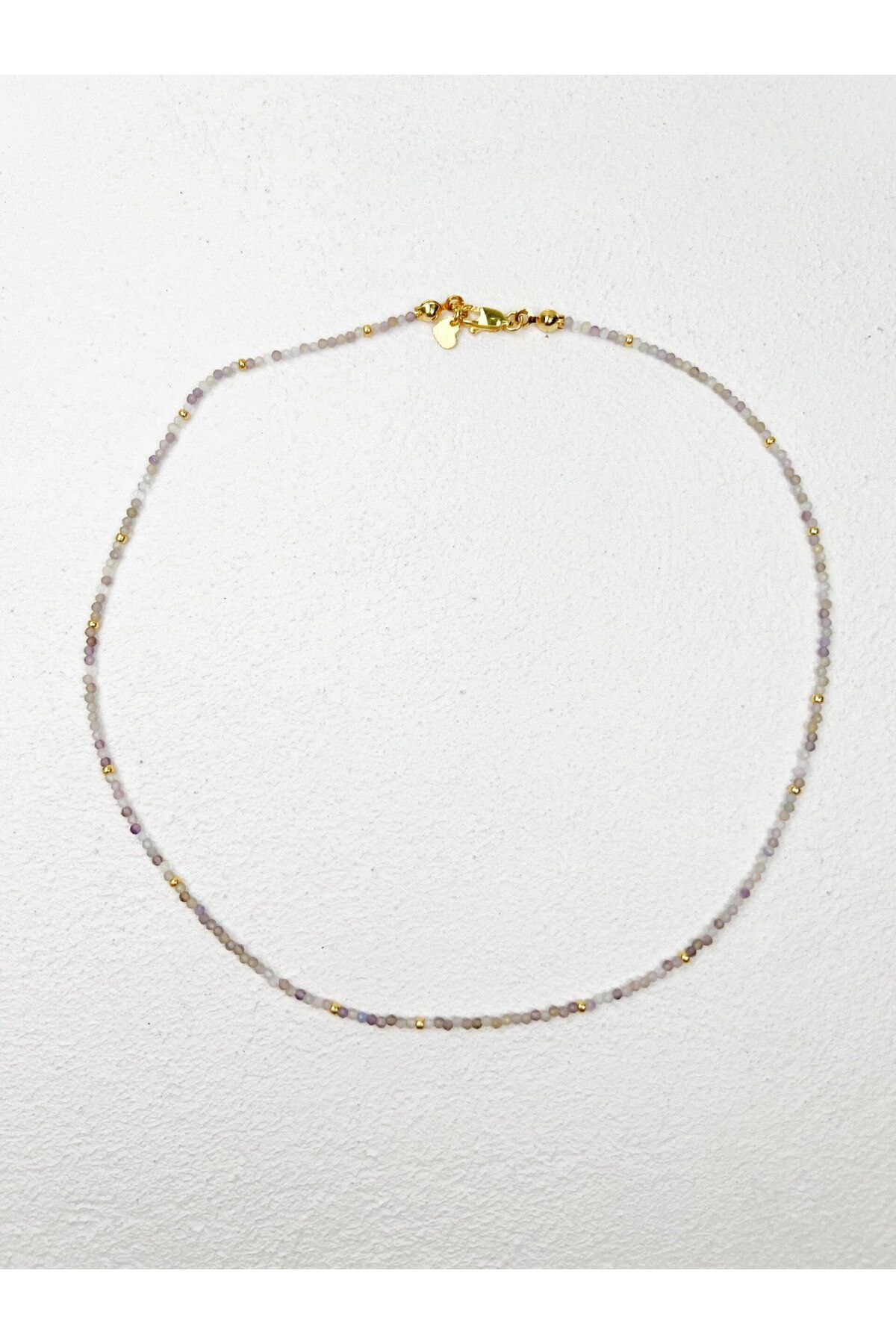 Roze & More Ametist Taşlı Minimal Kolye