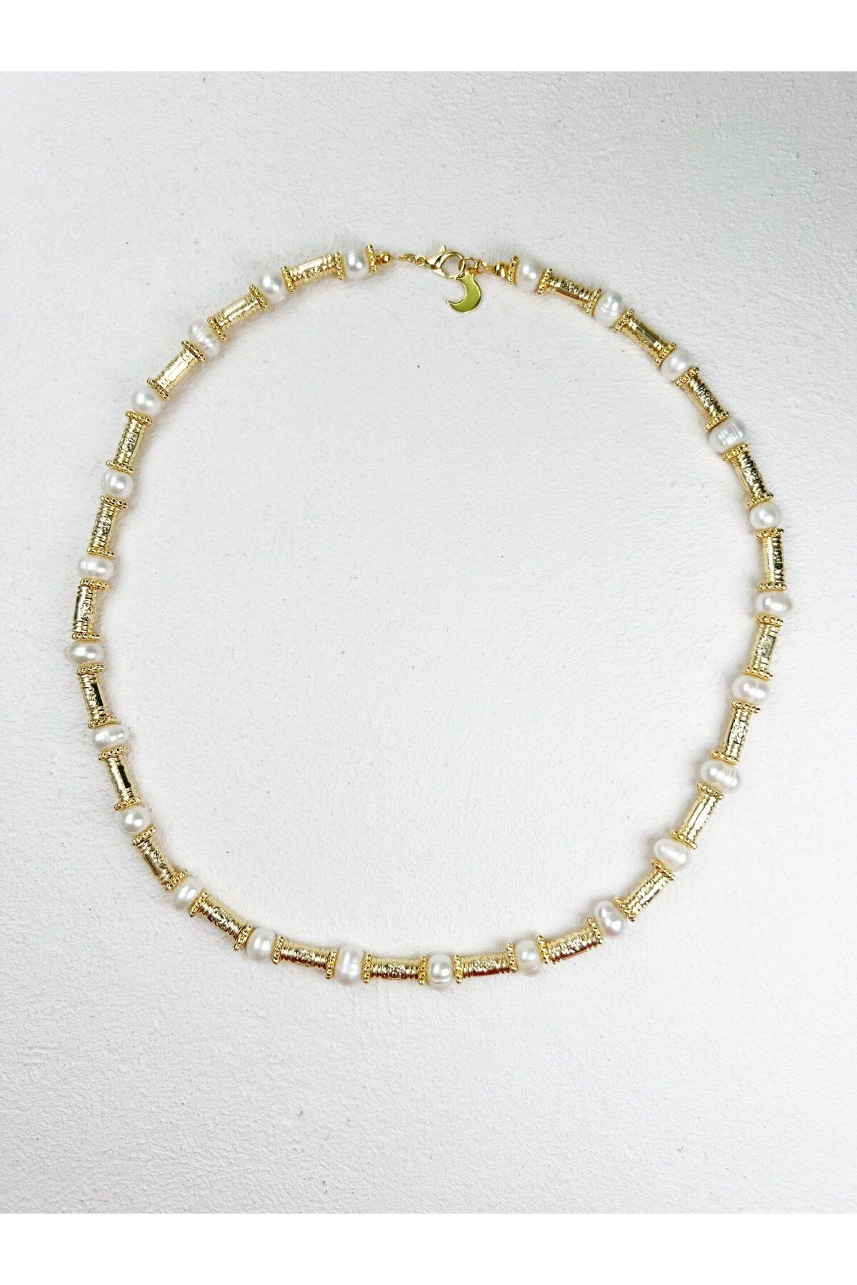 Roze & More Gold İnci Kolye