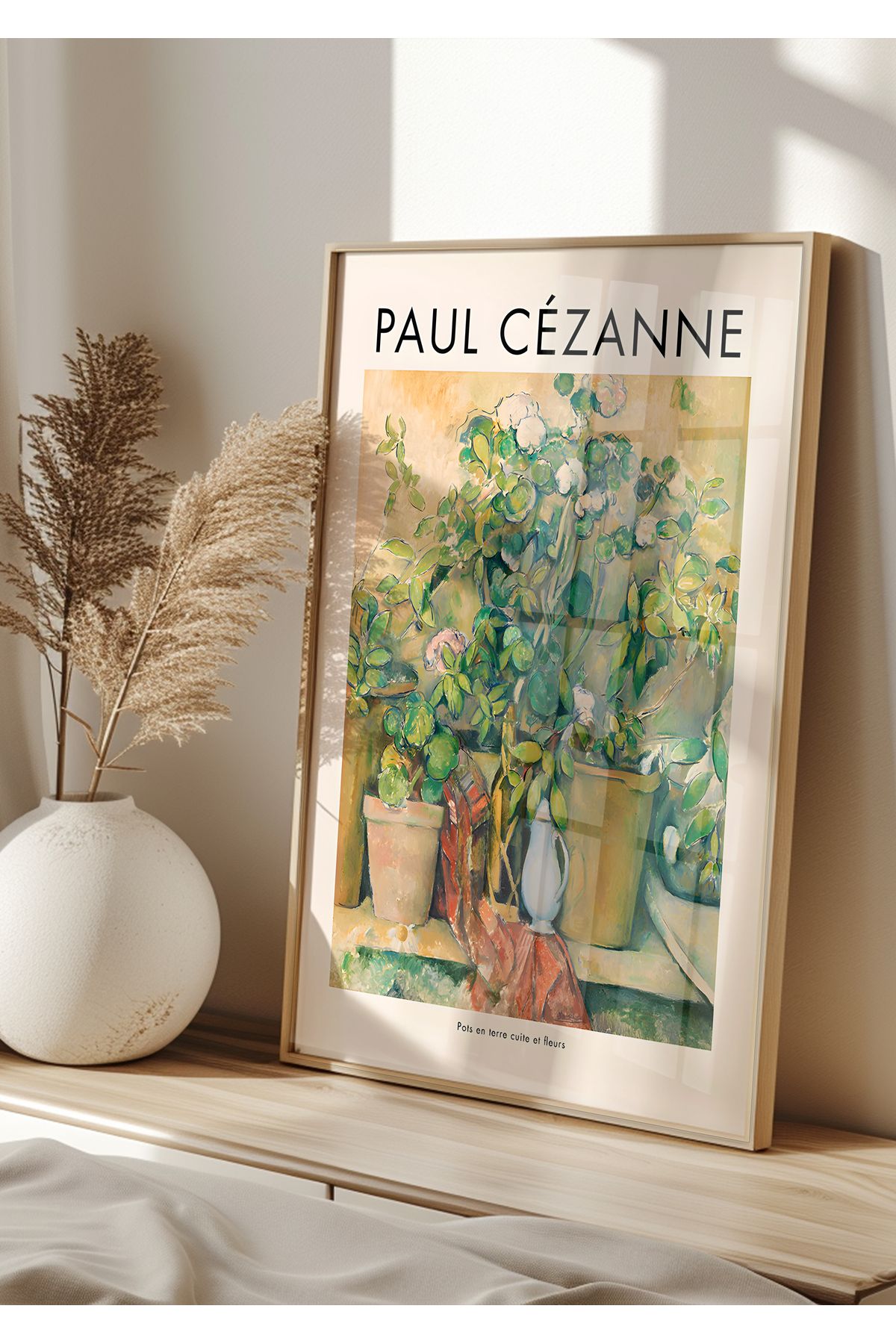 Home Cezanne Potted Plants, Oturma Odası Dekoru, Salon Tablosu, Mutfak Dekoru,Çerçvesiz Poster