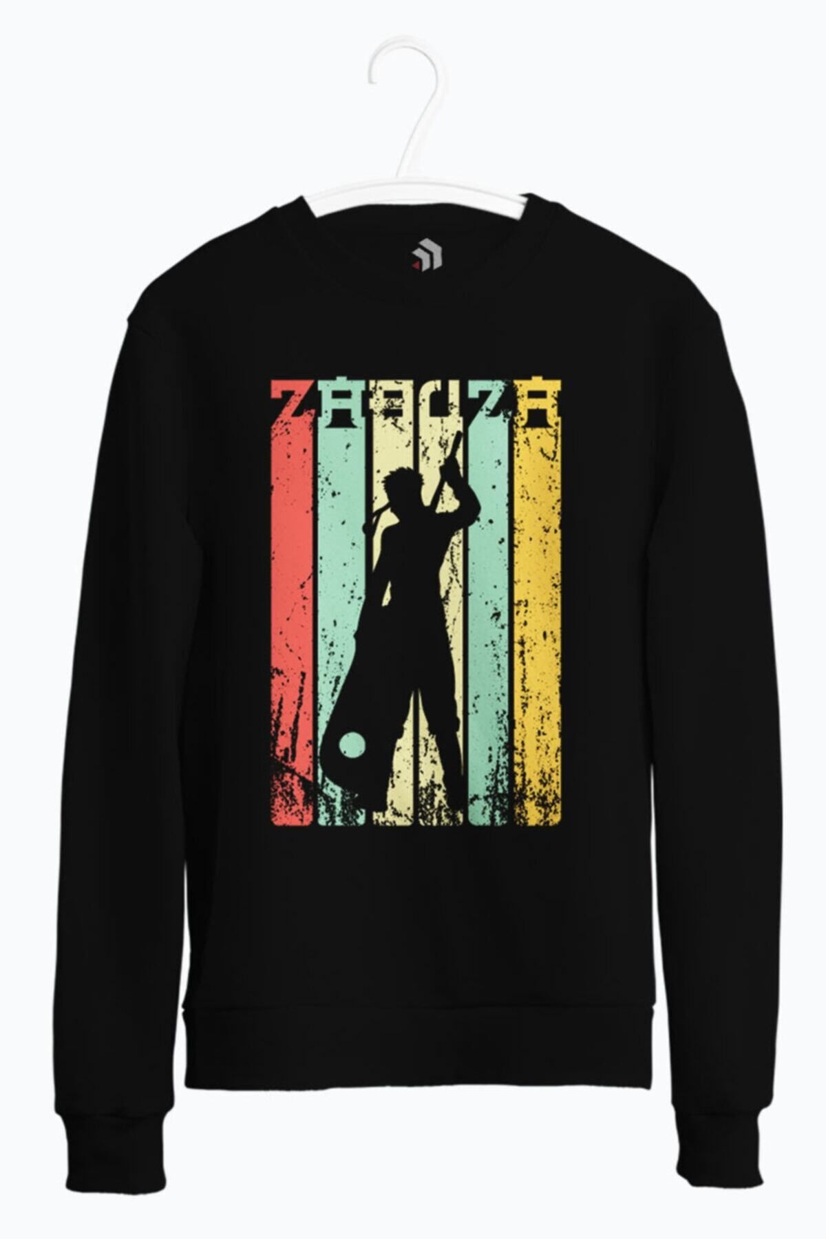 karikatürstore Zabuza Momochi Anime Baskılı Bisiklet Yaka Sweatshirt
