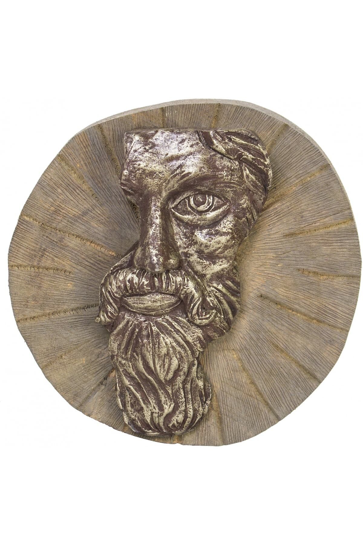 Saatistan Kahverengi 24x10 cm Sağ Yüz Mask Dekoratif Duvar Süsü