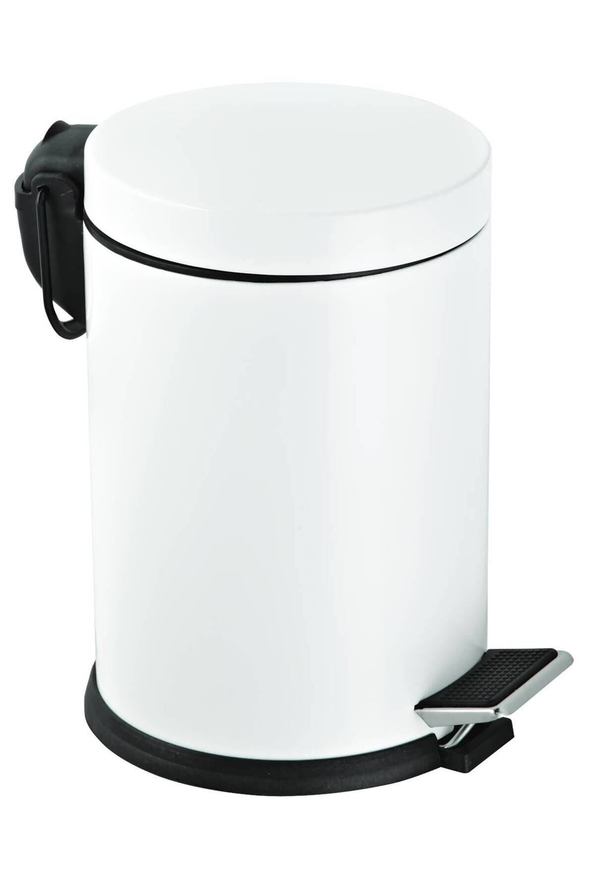teknotrust Beyaz Pedallı Çöp Kovası 3 Litre, Pratik ve Temiz Kullanım İçin Tasarlandı