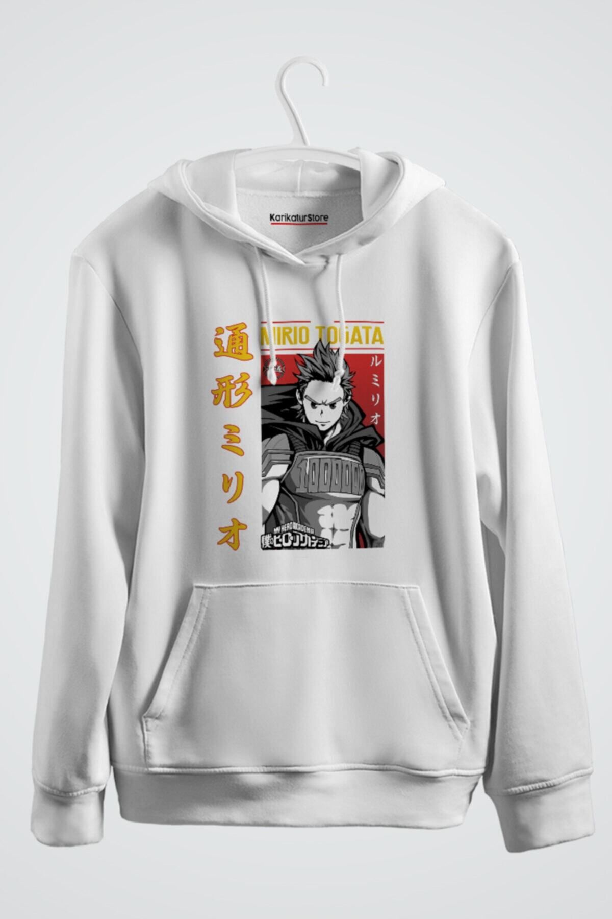 karikatürstore Mirio Togata My Hero Academia Anime Baskılı Kapşonlu Sweat