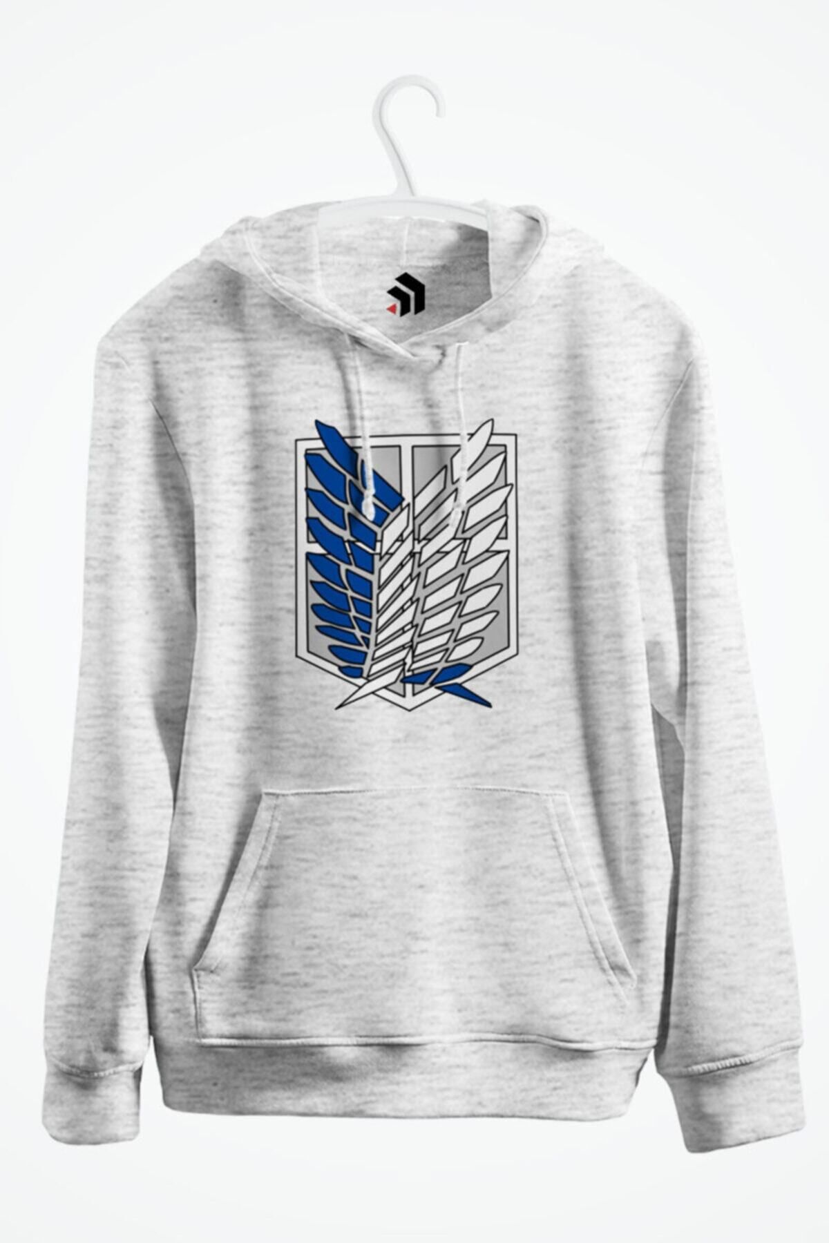 karikatürstore The Survey Corps - Attack On Titan Baskılı Kapşonlu Sweatshirt