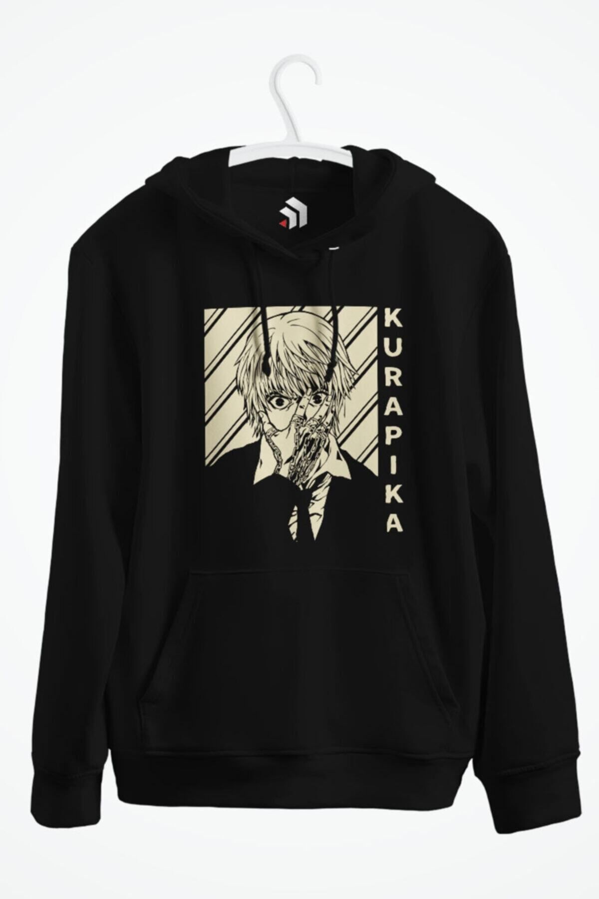 karikatürstore Kurapik Anime Baskılı Kapüşonlu Sweatshirt