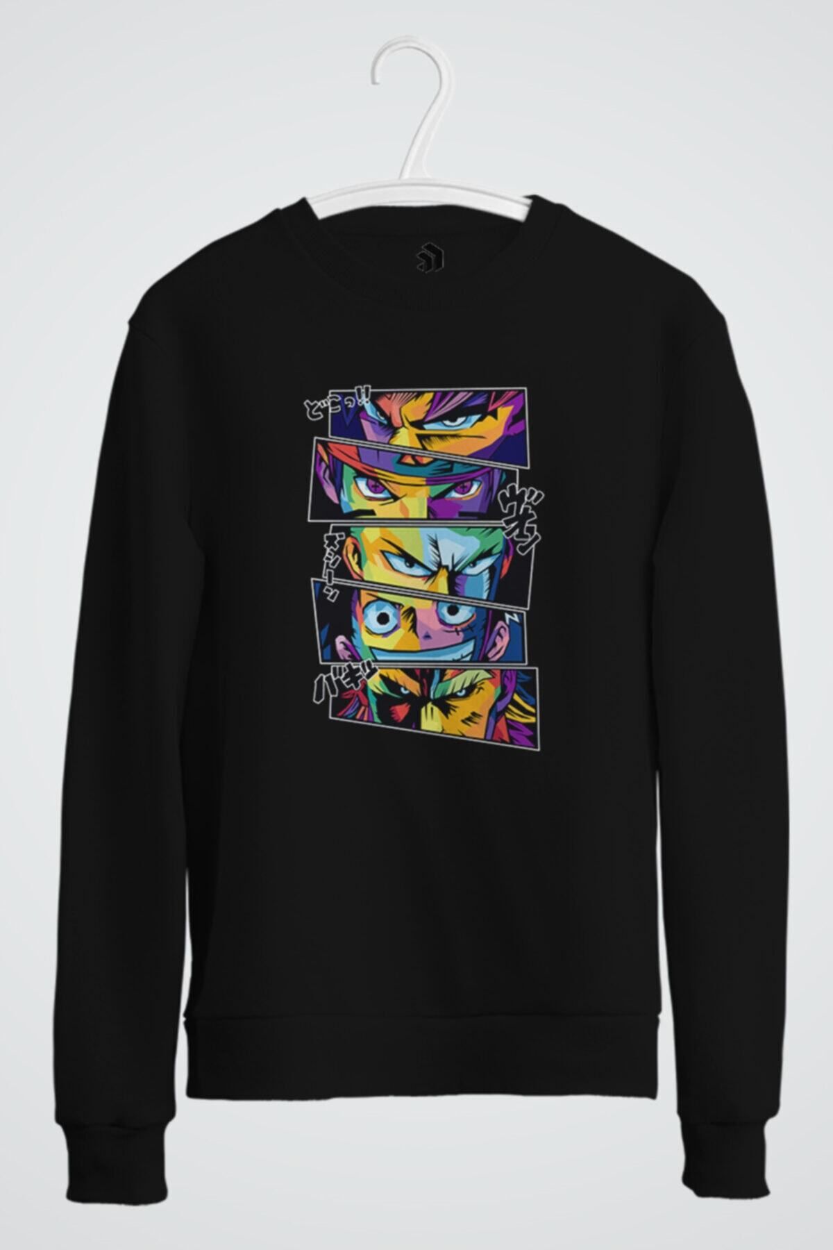 karikatürstore Anime Legends Baskılı Kapüşonlu Sweatshirt