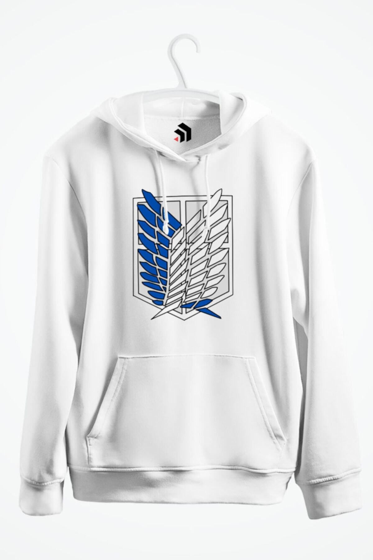 karikatürstore The Survey Corps - Attack On Titan Baskılı Kapşonlu Sweatshirt
