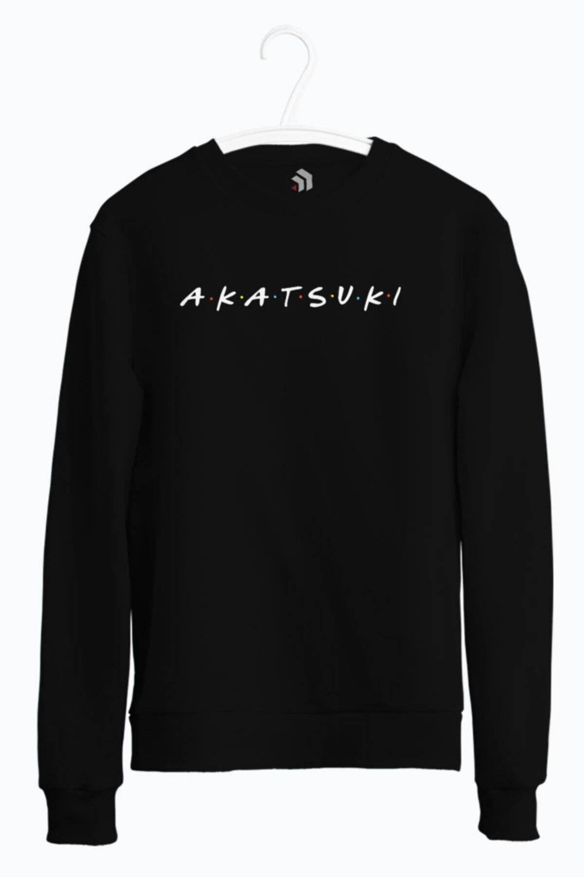 karikatürstore Akatuski Anime Baskılı Bisiklet Yaka Sweatshirt