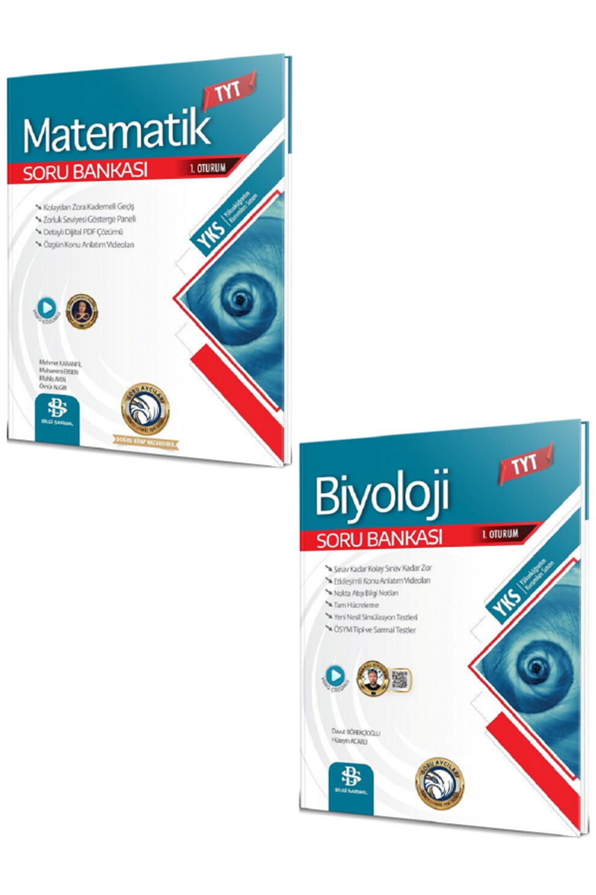 Evrensel İletişim Yayınları Bilgi Sarmal TYT MATEMATİK Soru Bankası + Bilgi Sarmal TYT BİYOLOJİ Soru Bankası / 2 KİTAP SET