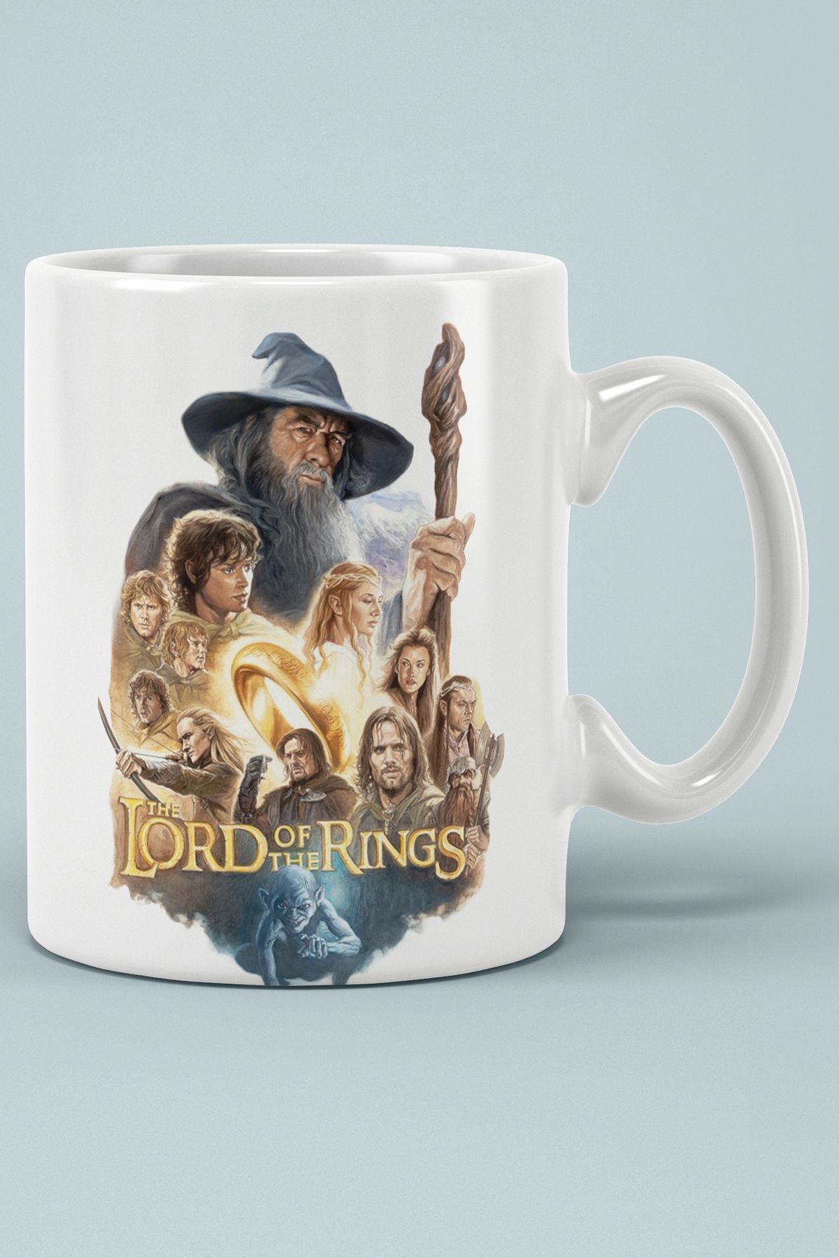 BİBANAPROMOSYON Yüzüklerin Efendisi Lotr Baskılı Kupa Bardak