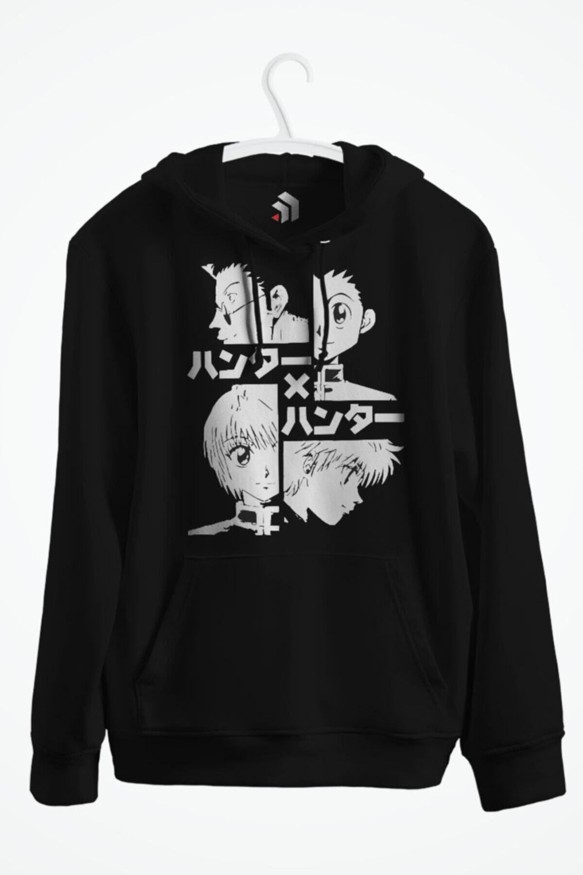 karikatürstore Hunter X Hunter Anime Baskılı Kapşonlu Sweatshirt