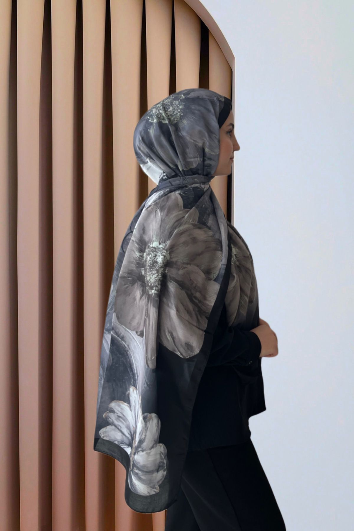 Sharell Flowers Soft Collection Gül Desen Pamuk şal