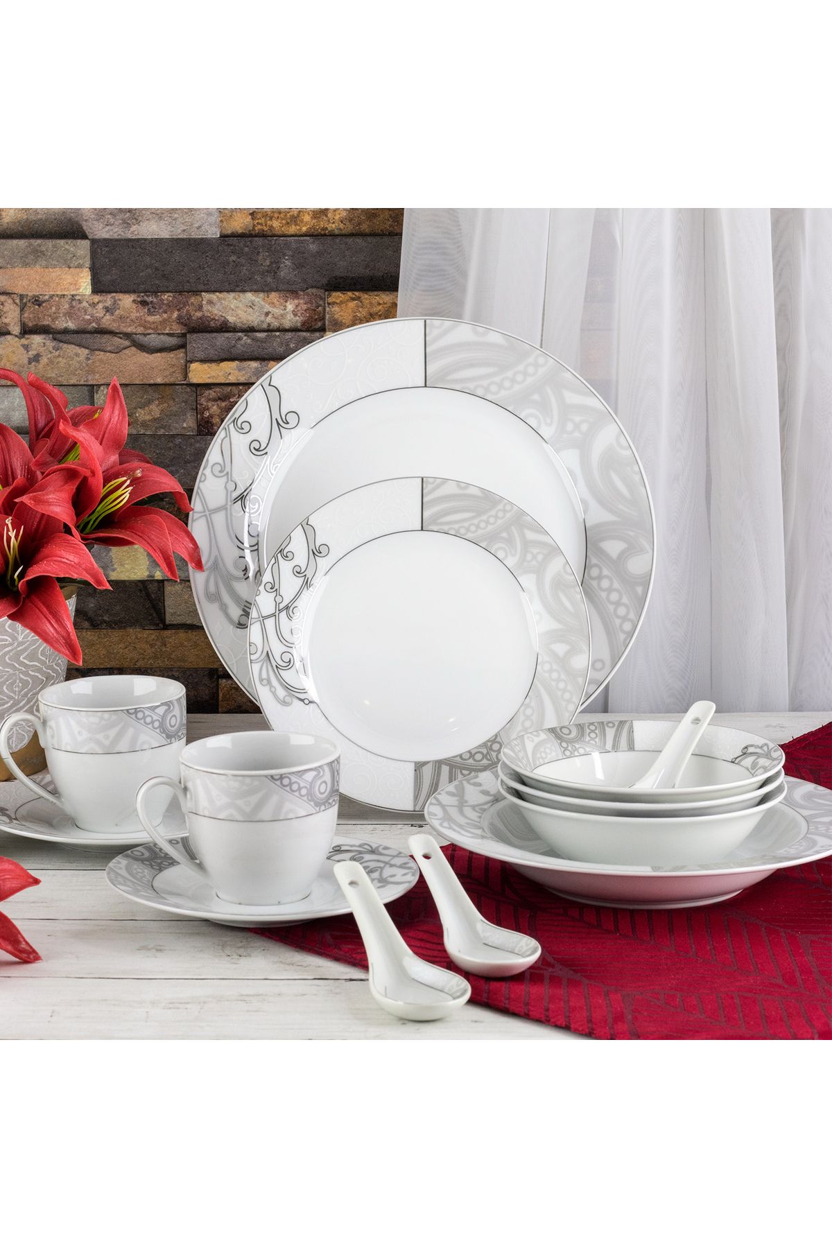 HIC-Ceramic Dinner set 42 pieces for 6 persons 2