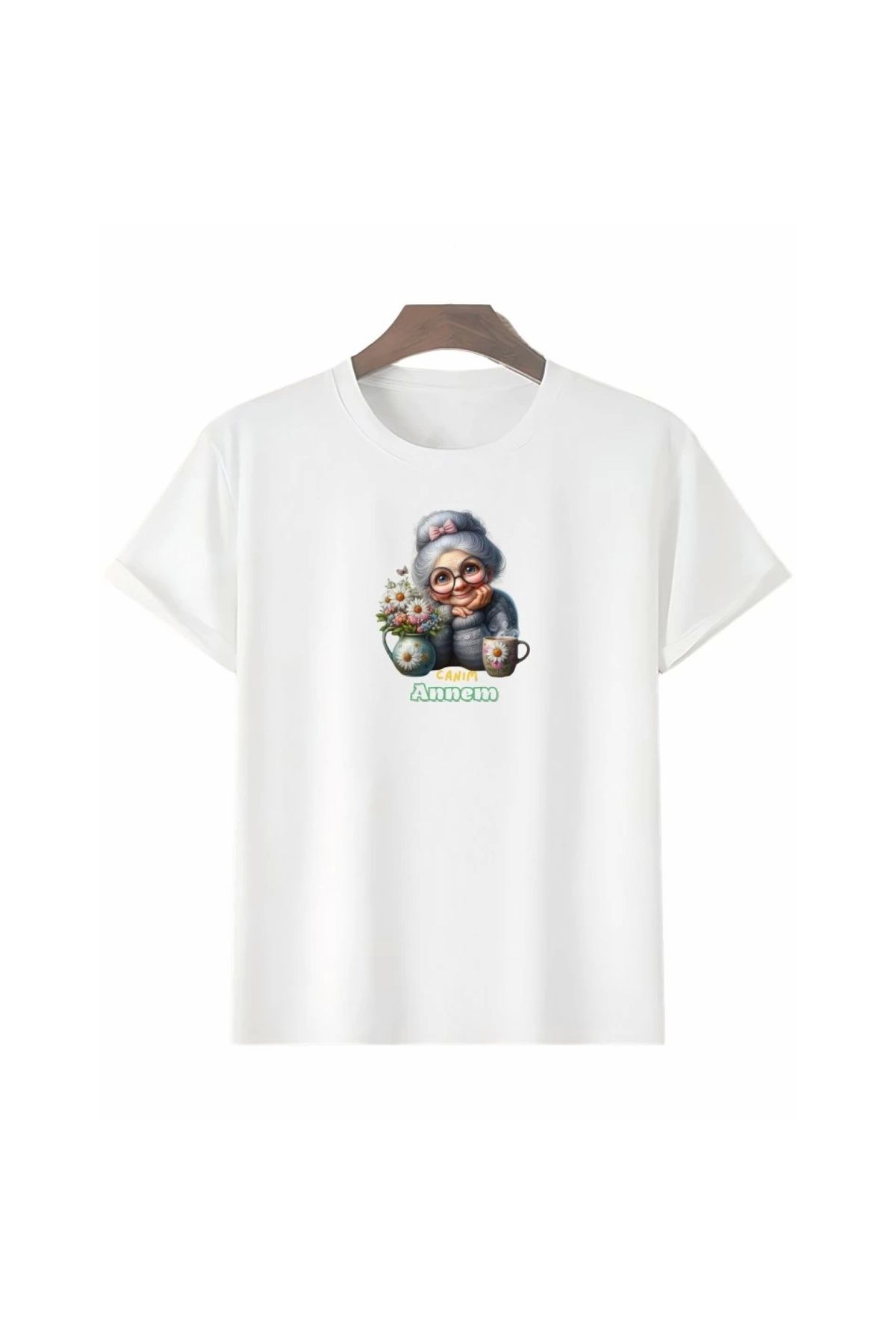 Marsilyan - Anneler Gününe Özel Tasarım Canım Annem Baskılı Tshirt