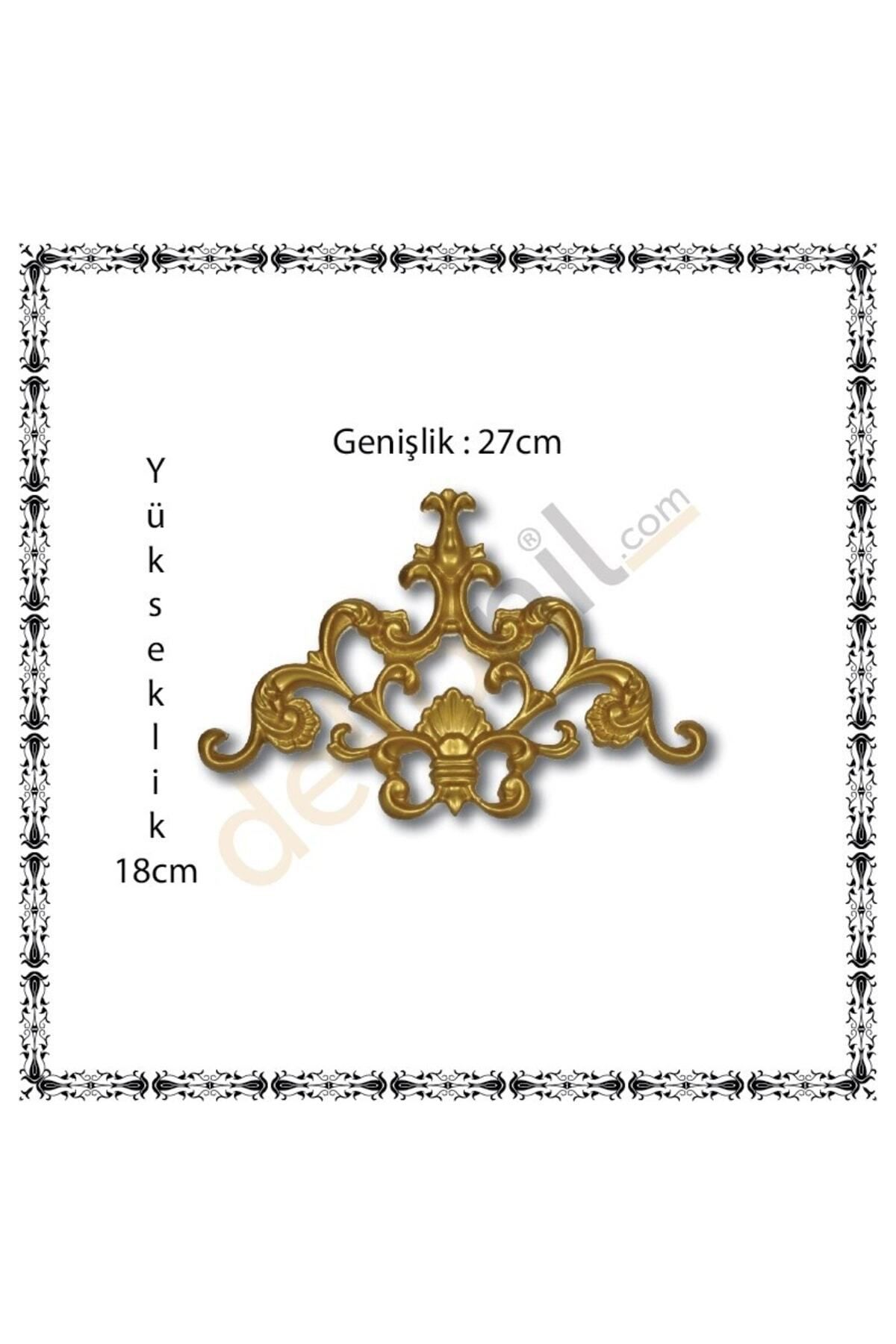 Saatistan Şık tavan köşe motif 27x18 cm, zarif dekoratif detay, 1 adet