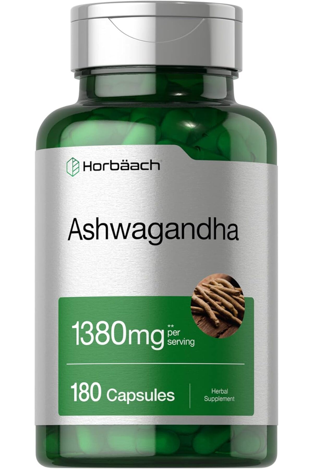 Horbaach Ashwagan.dha.a Root Extract Supplement | 180 Capsules | for Women and Men