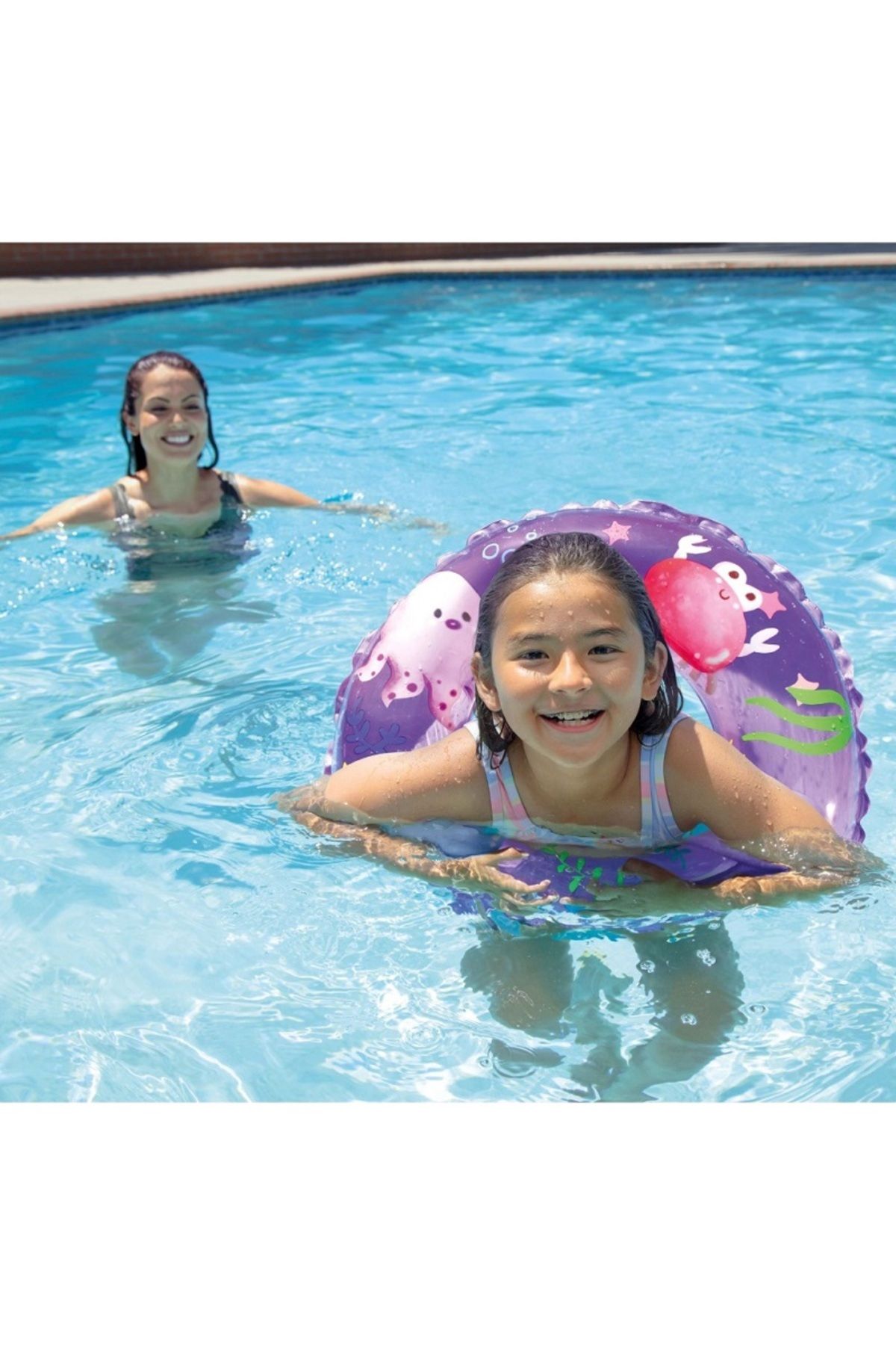 Intex İNTEX ŞEFFAF BASKILI SİMİT 61 CM 6-10 YAŞ