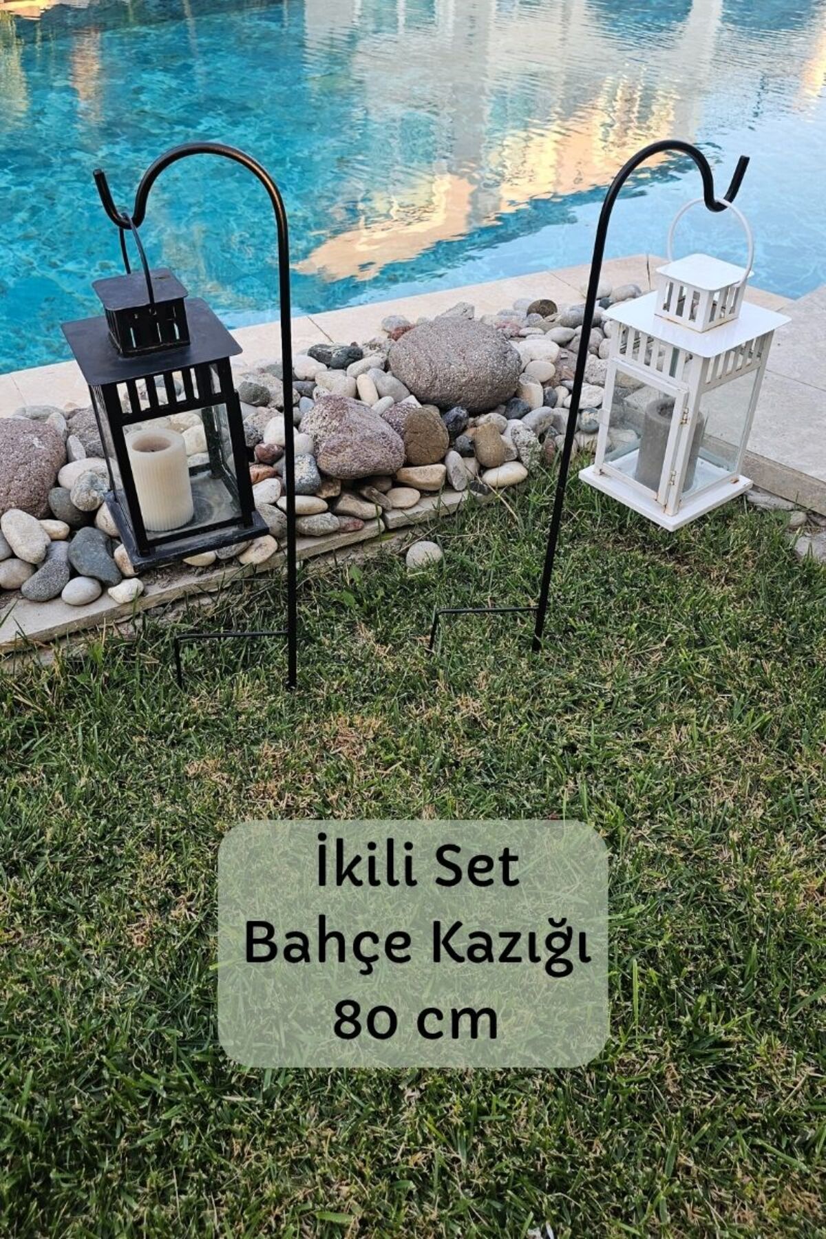 Forada Home & Style Bahçe Kazığı – Bahçe Direği 2li Set – 80 cm