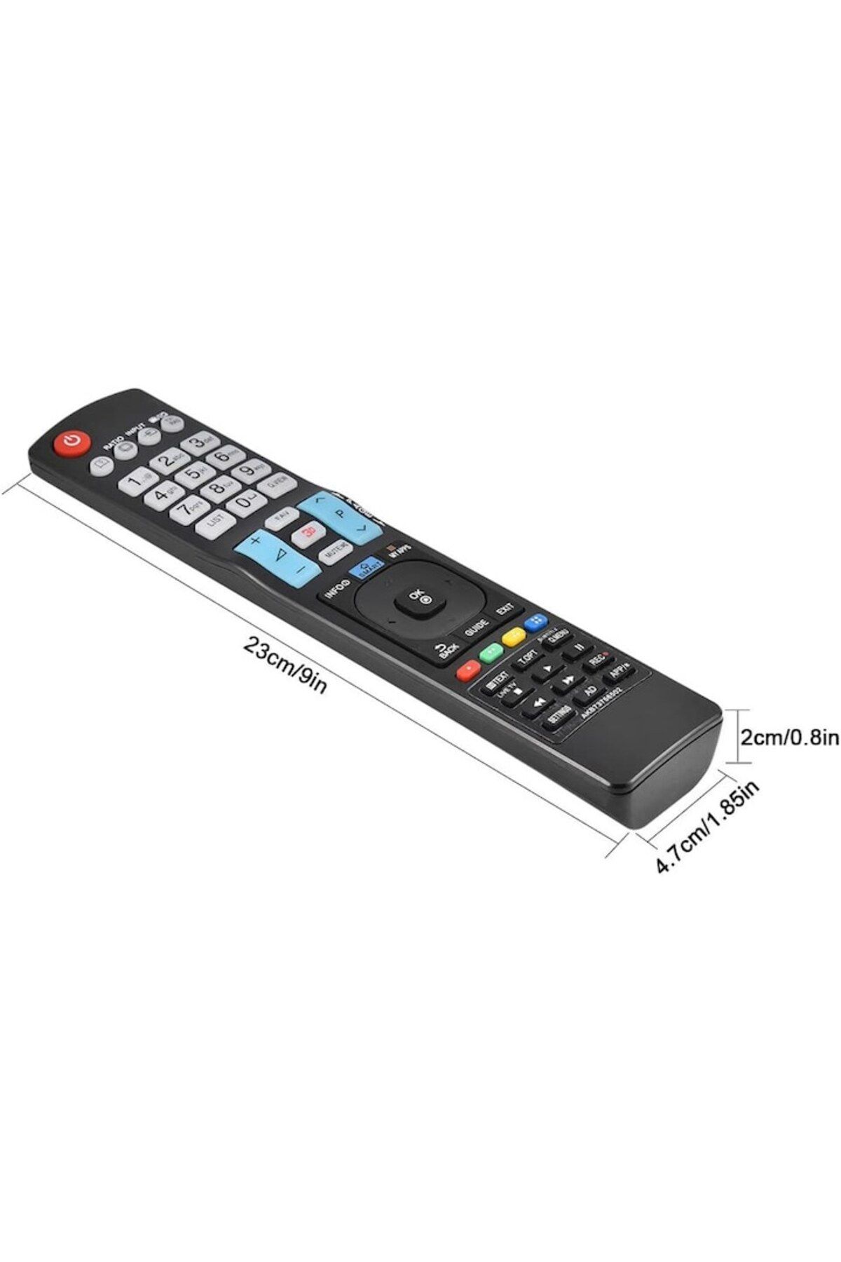 Bogadini-Universal Remote Control Compatible with LG LED/LCD AKB73756502, Identical to the Original, Black 3
