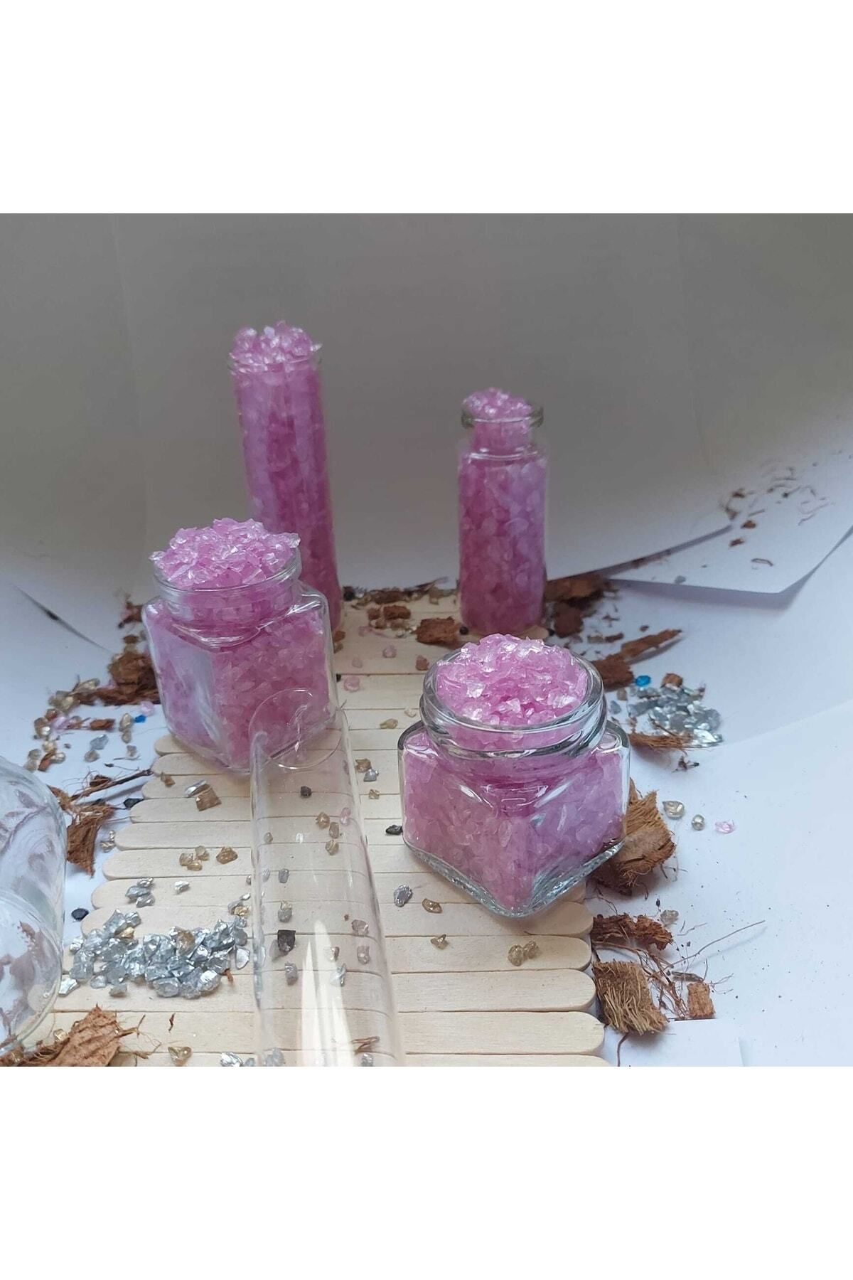 Saatistan 2x4mm Epoksi Kırığı 300g Pembe Cam Parçaları, Dekoratif ve Güzel Görünümlü