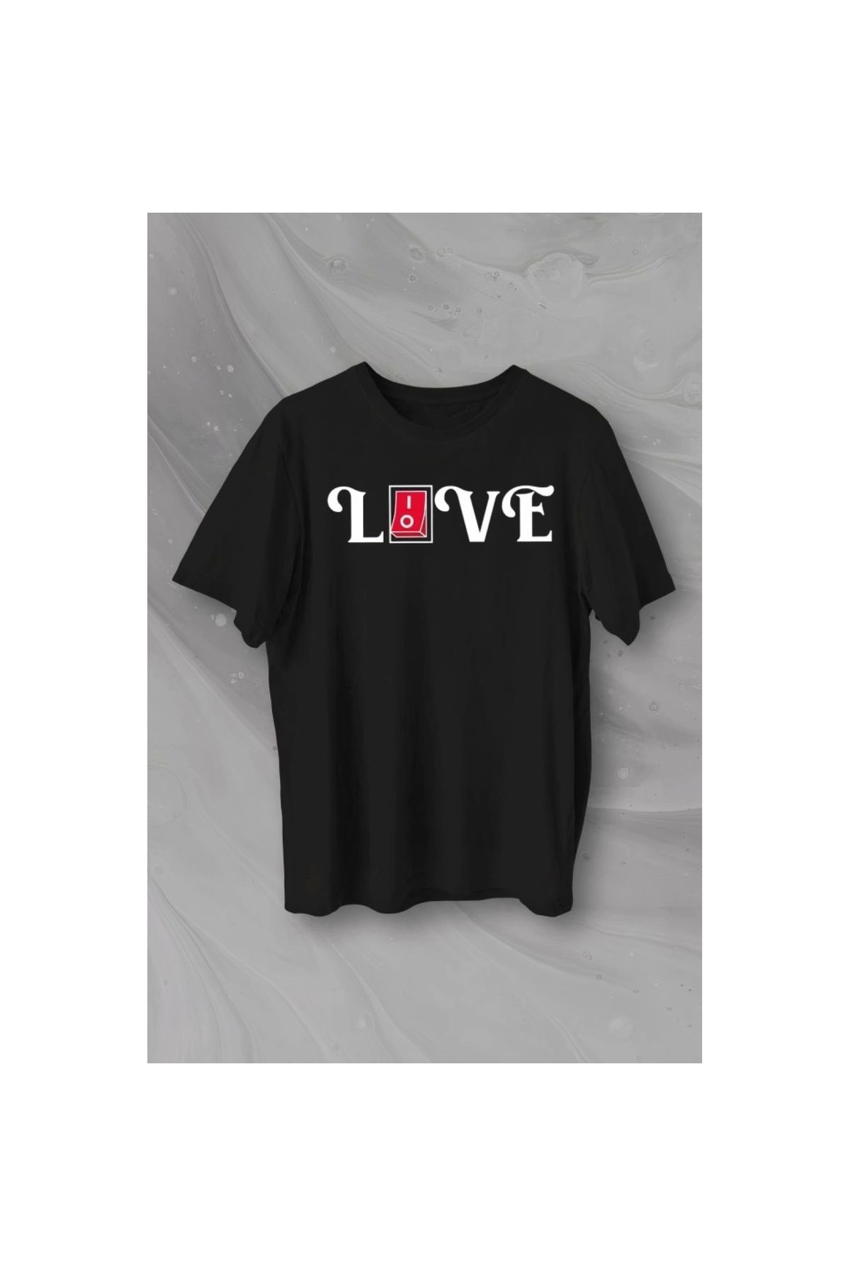 Marsilyan - Sevgililer Günü İçin Özel Tasarım Love Baskılı Tshirt