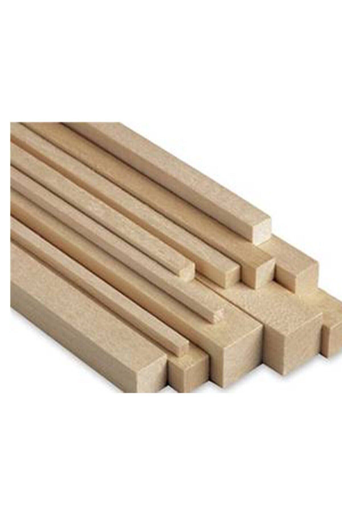 Saatistan Bej Çam Dekoratif Çıta 2x2x50cm, set halinde 10 adet