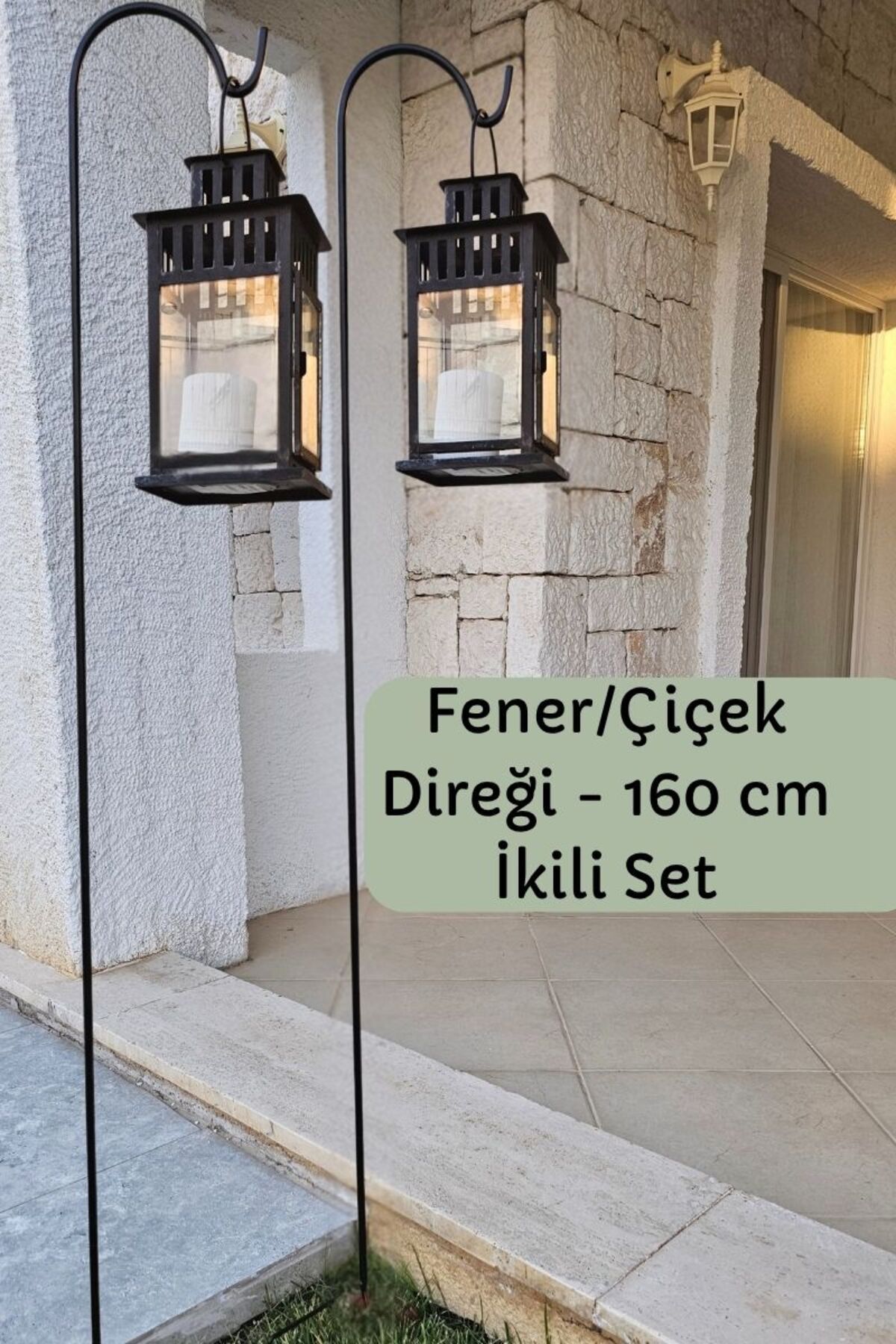 Forada Home & Style Bahçe Kazığı – Bahçe Direği İkili Set-160 cm