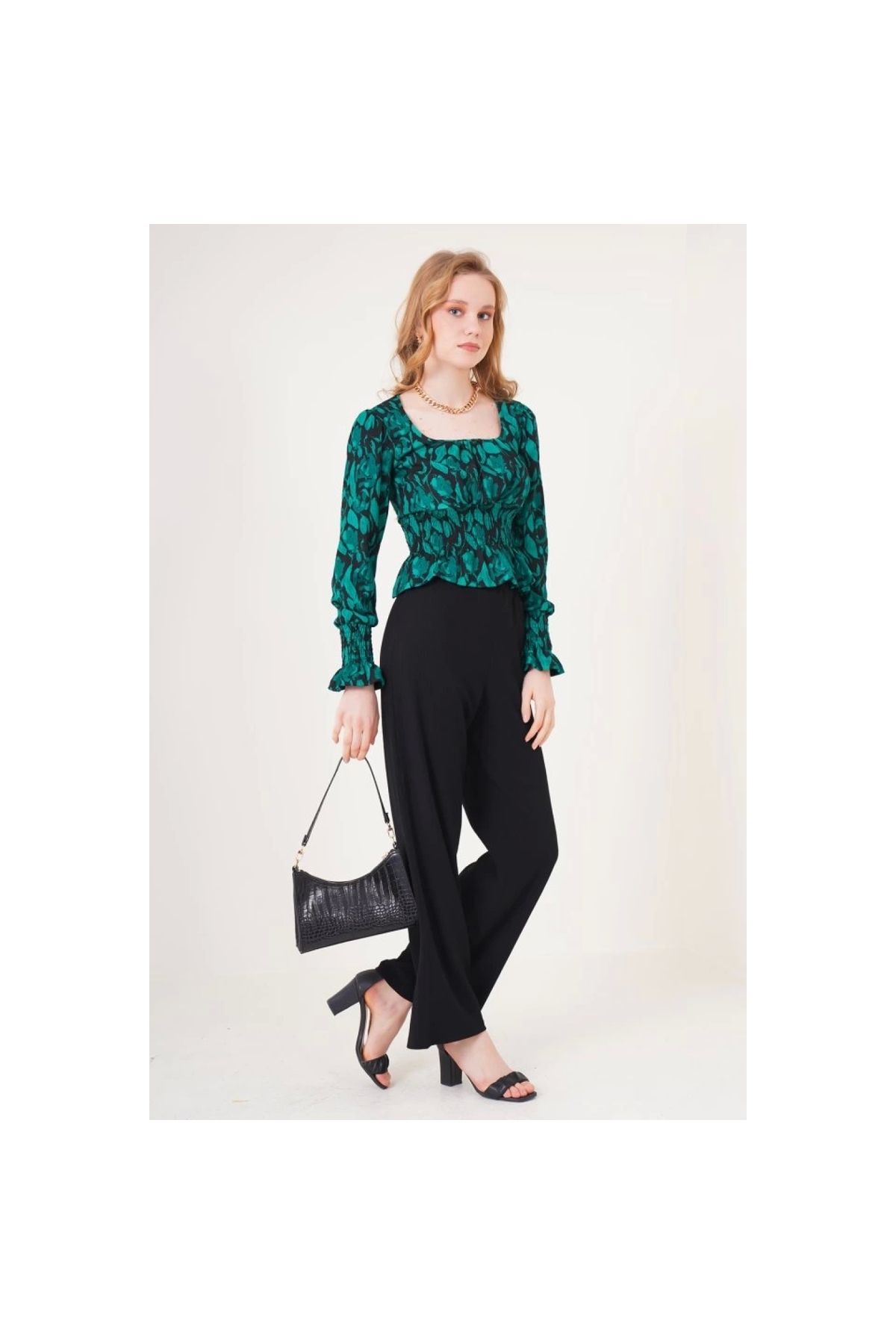 Marsilyan - 6543 Örme Pantolon Siyah