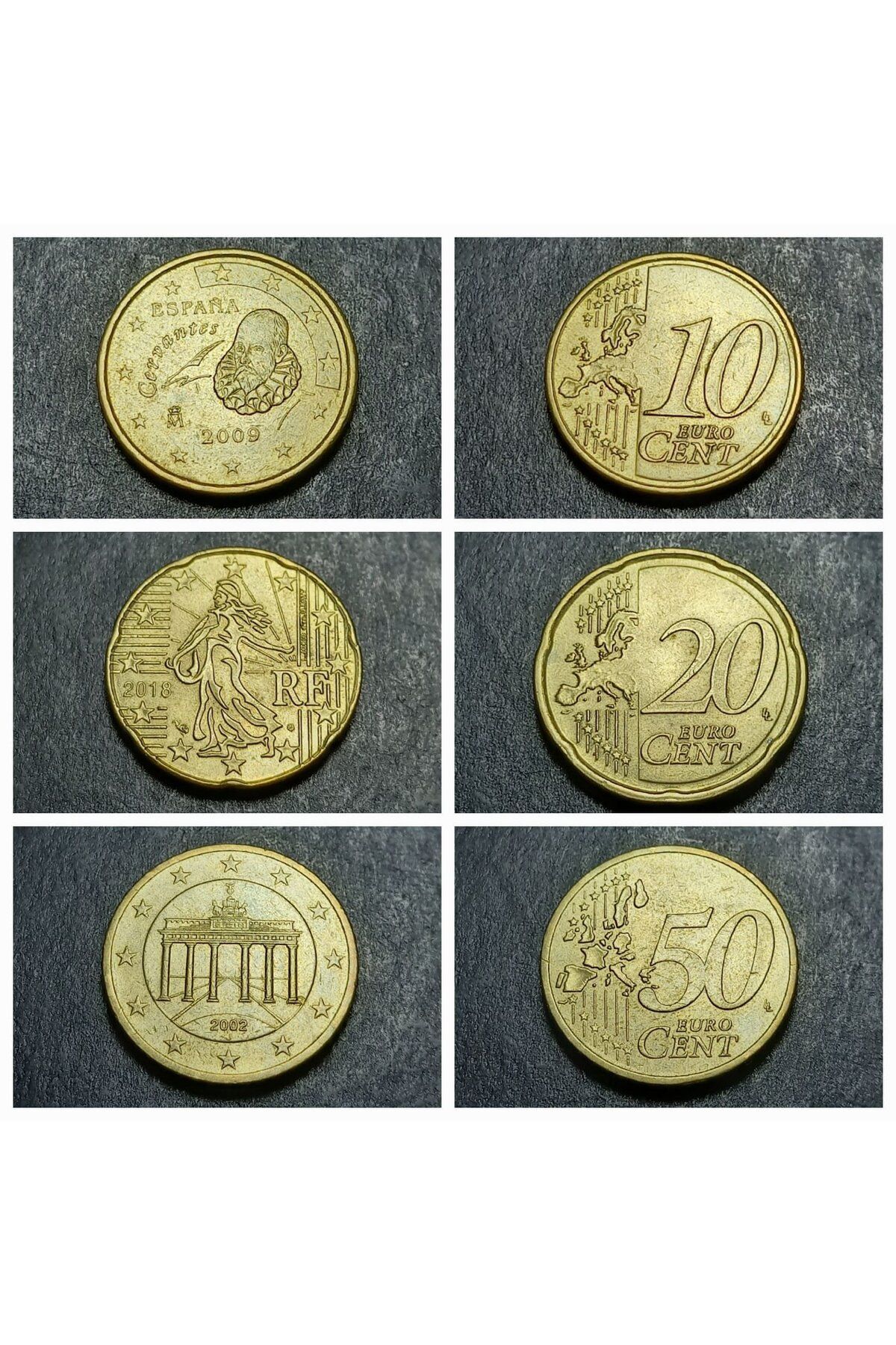 escoines koleksiyon 399636856b95d39db0 Hatıra 10/20/50Euro Cent Eski Yabancı Madeni Para