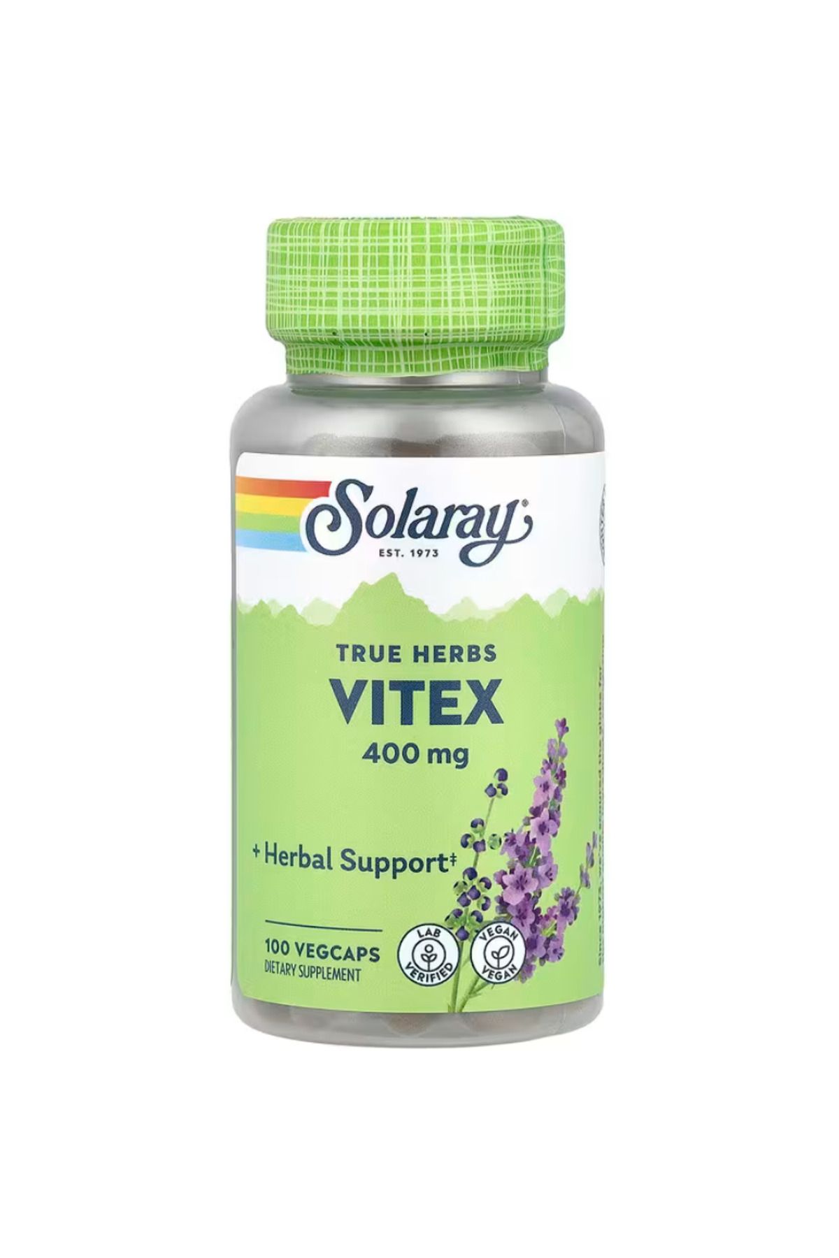 Solaray , True Herbs, Vitex, 400 mg, 100 VegCaps