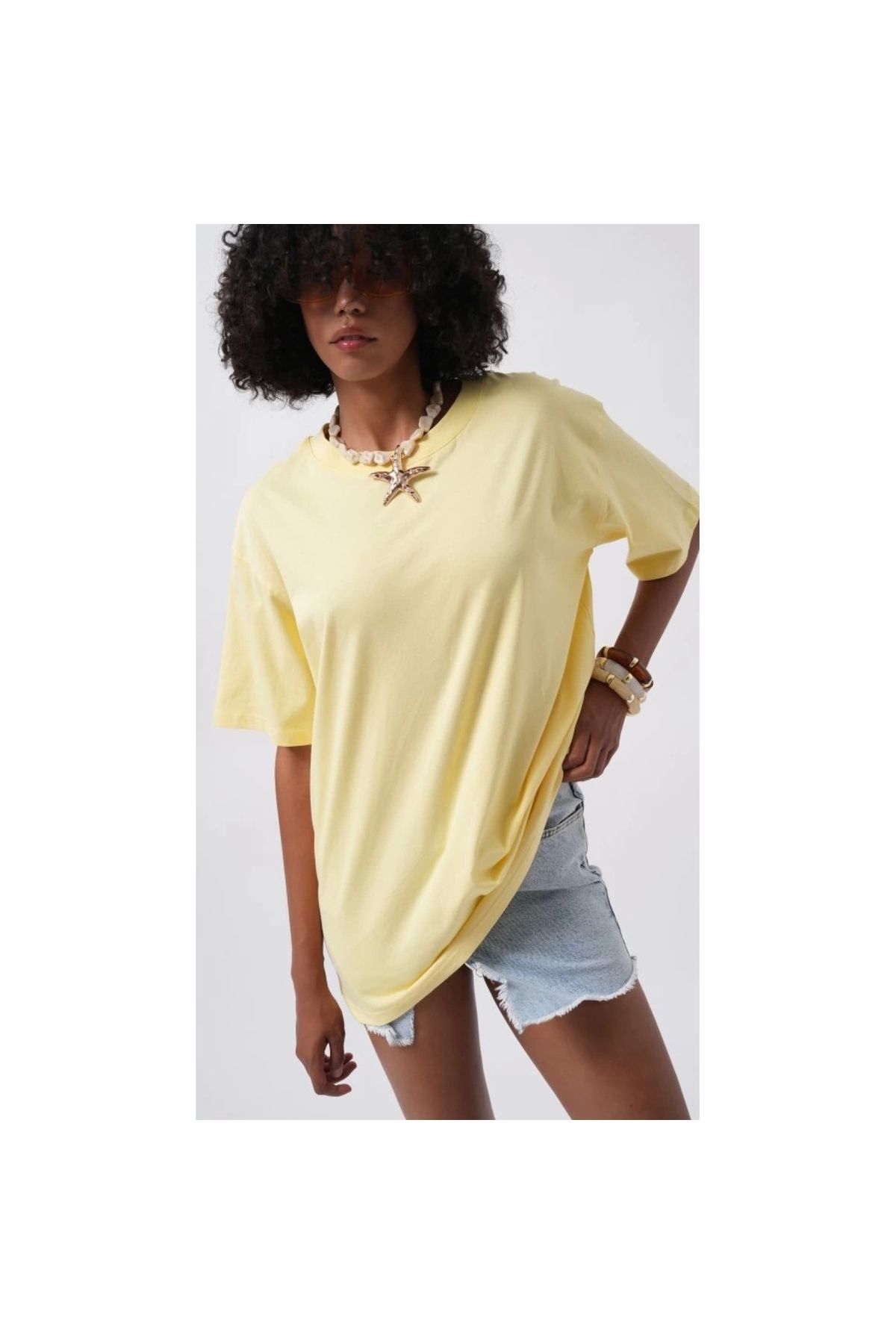 Marsilyan - Basic Oversize T-Shirt