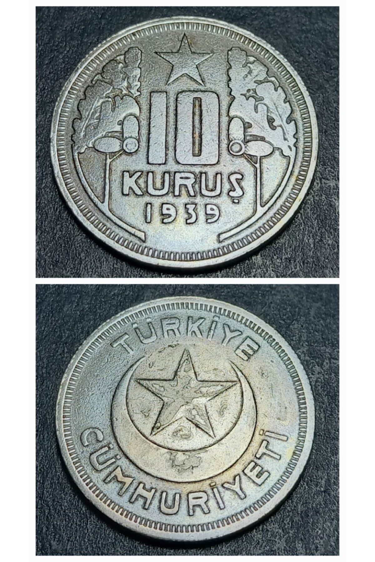 escoines koleksiyon 3996368570370tzl26 1939 10Kuruş Darphane Setinden Eski Madeni Para