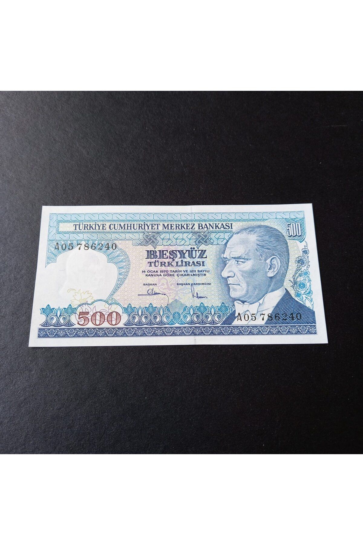 escoines koleksiyon 399636856c1cc40cdf 7.Emisyon 1.Tertip 500Türk Lirası A05 Serisi ÇİL kağıt para