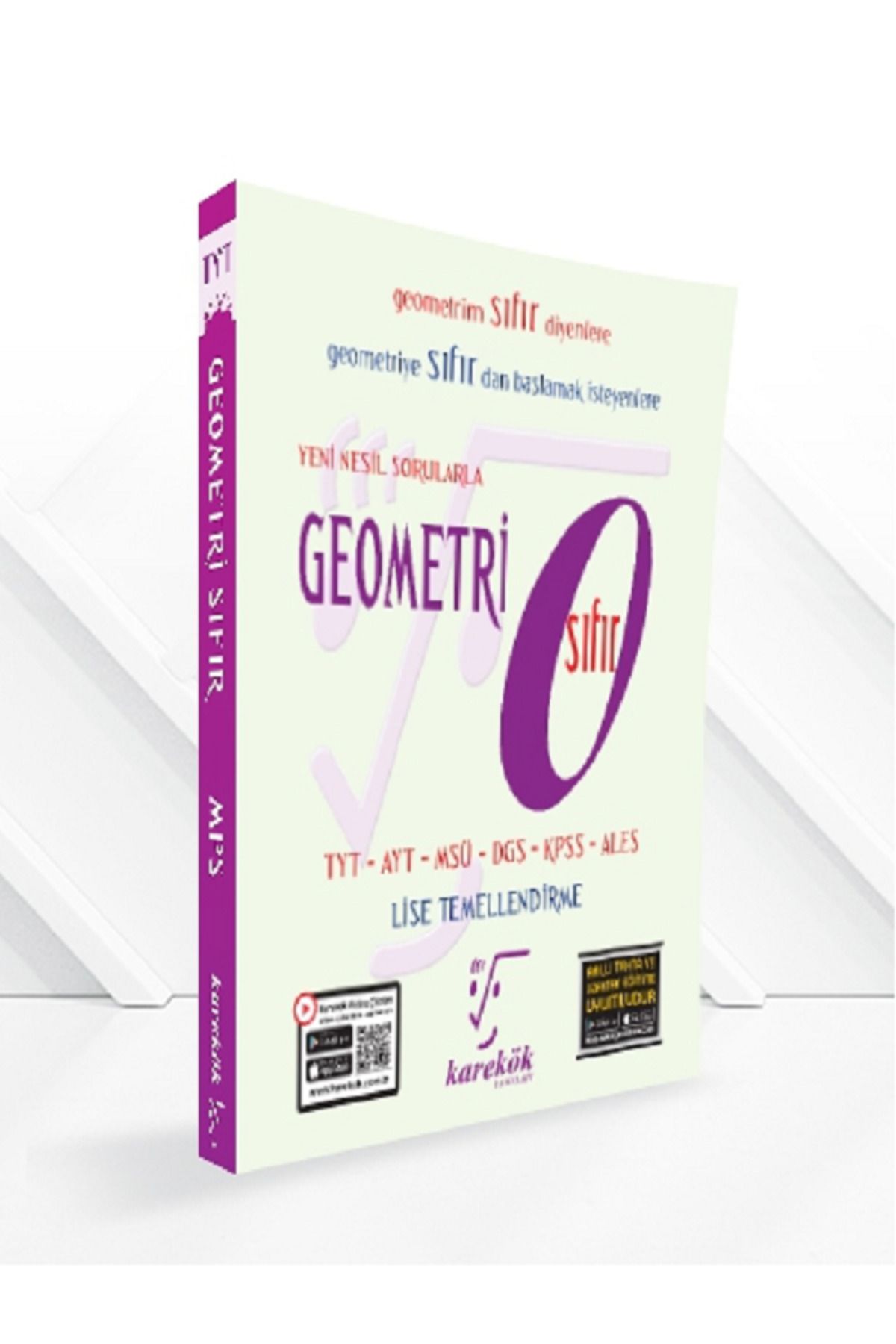 Evrensel İletişim Yayınları Karakök Geometri Sıfır / Karakök Geometri 0 / TYT - AYT - MSÜ - DGS vb / Geometrim Sıfır Diyenlere