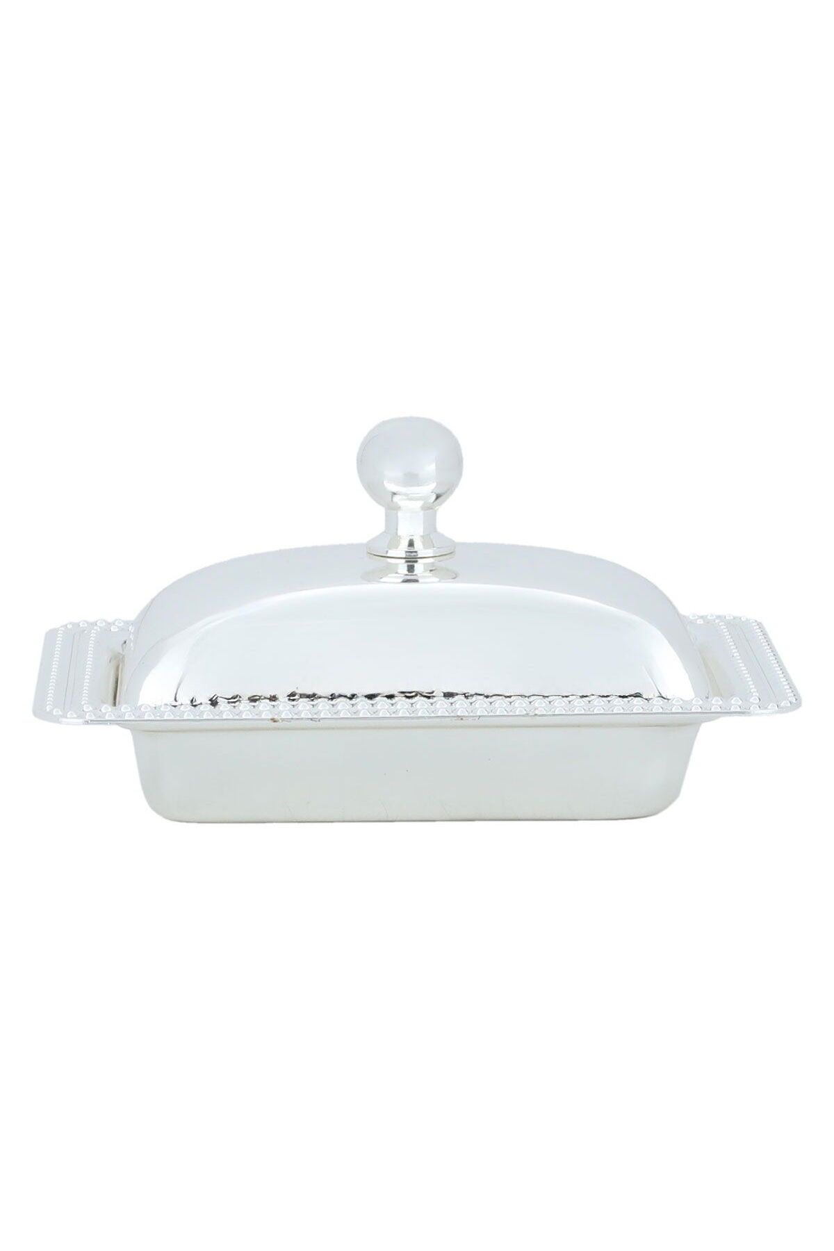 Alsaif Gallery-Tamriyah Stainless Steel Container, Rectangular, with Lid, 12.3 cm - Silver 1