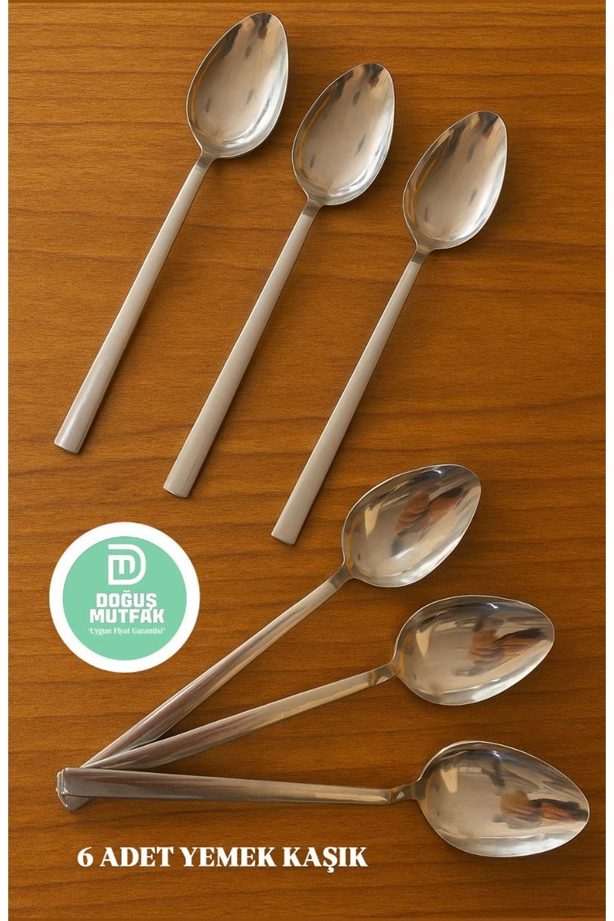 Doğuş Mutfak Yemek Kaşık 6 LI 2 ML Paslanmaz Çelik Çubuk Model