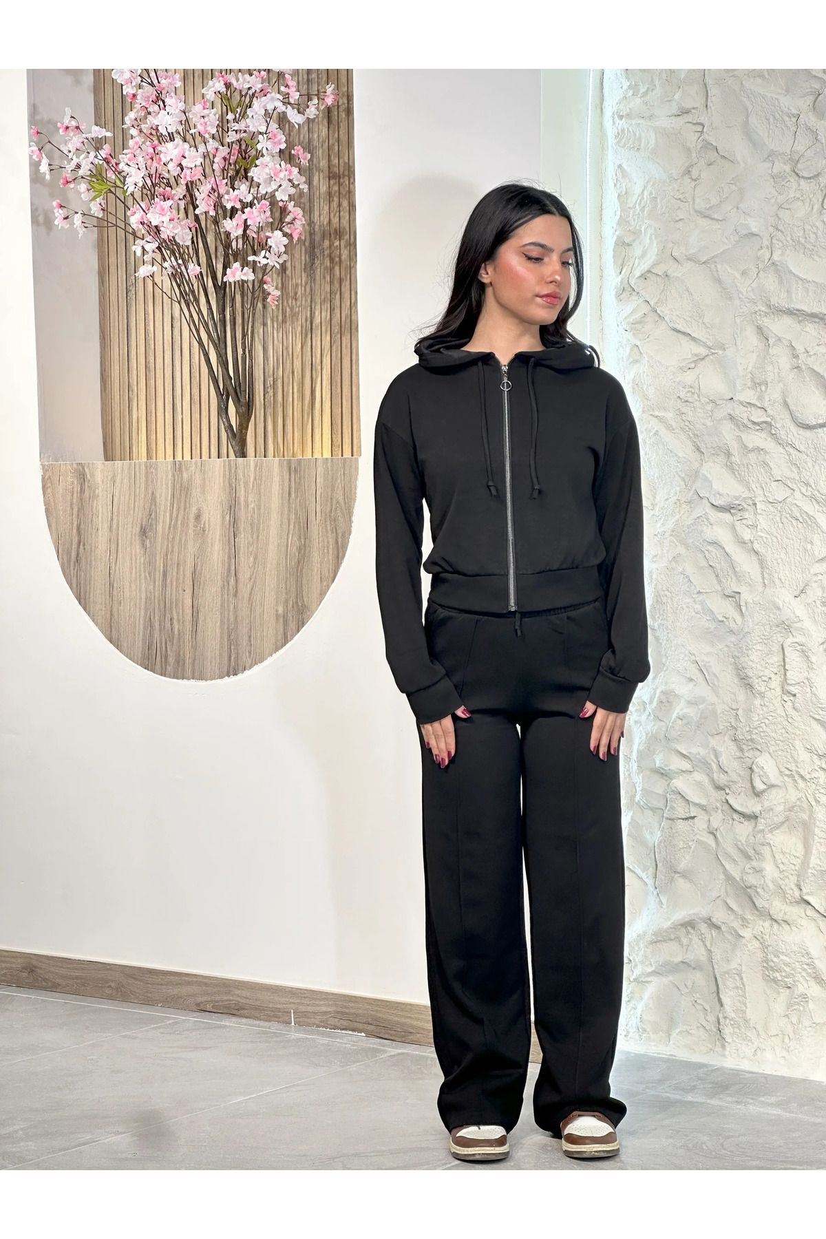 Kyra Studios Premium Siyah Fermuarlı Takım