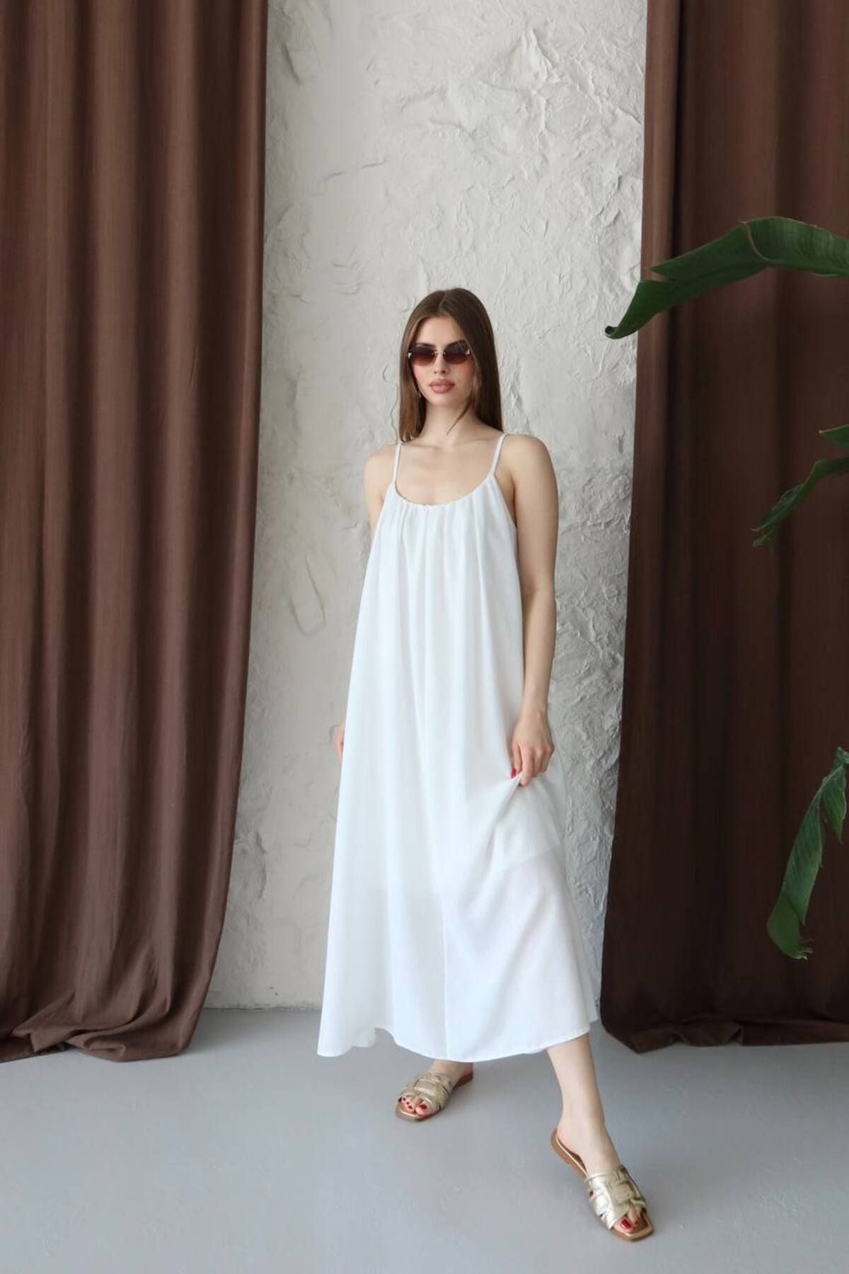 KOKA FASHION Keten Elbise