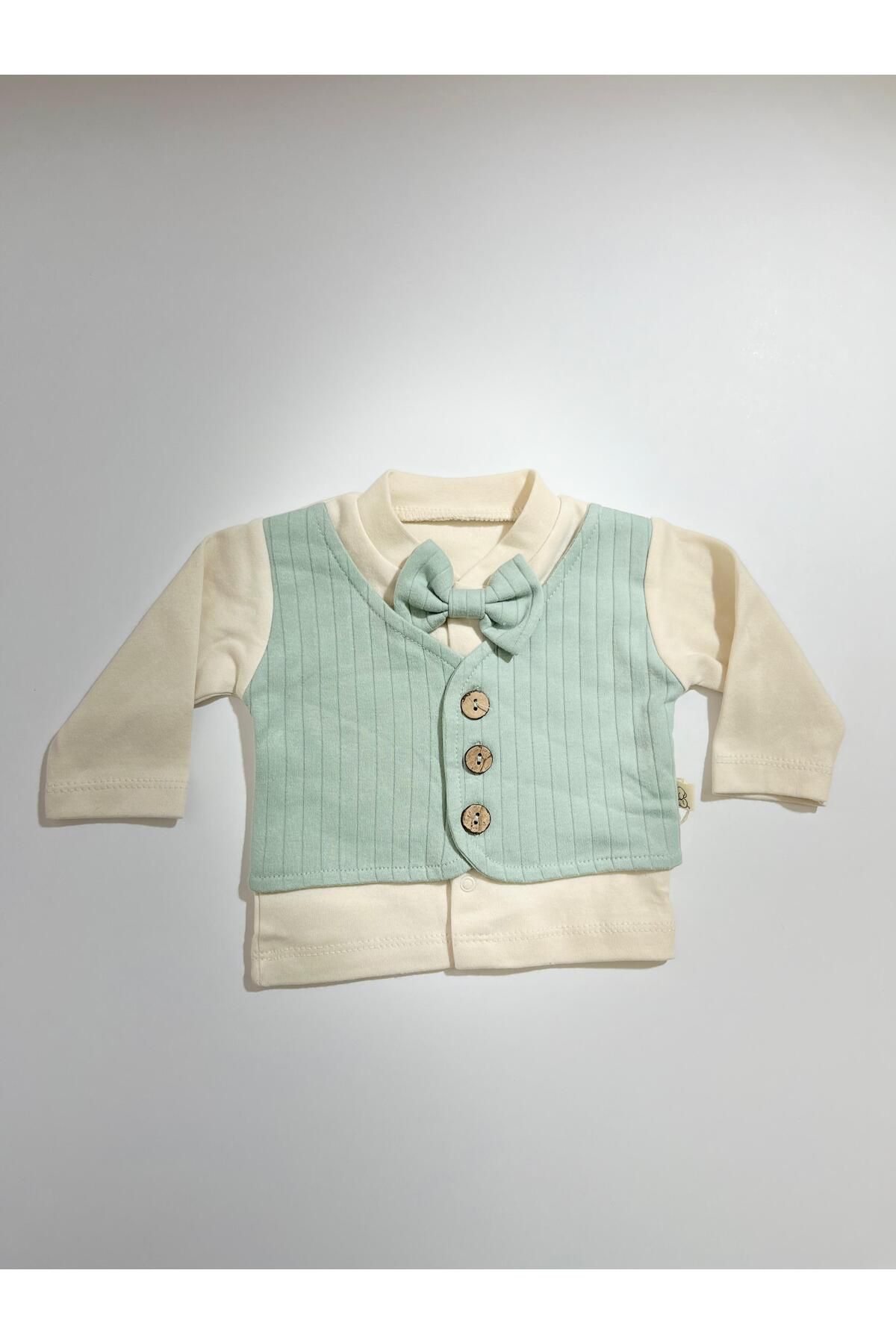 Çiçobaby YELEKLİ 5 Lİ ERKEK BEBEK TAKIMI