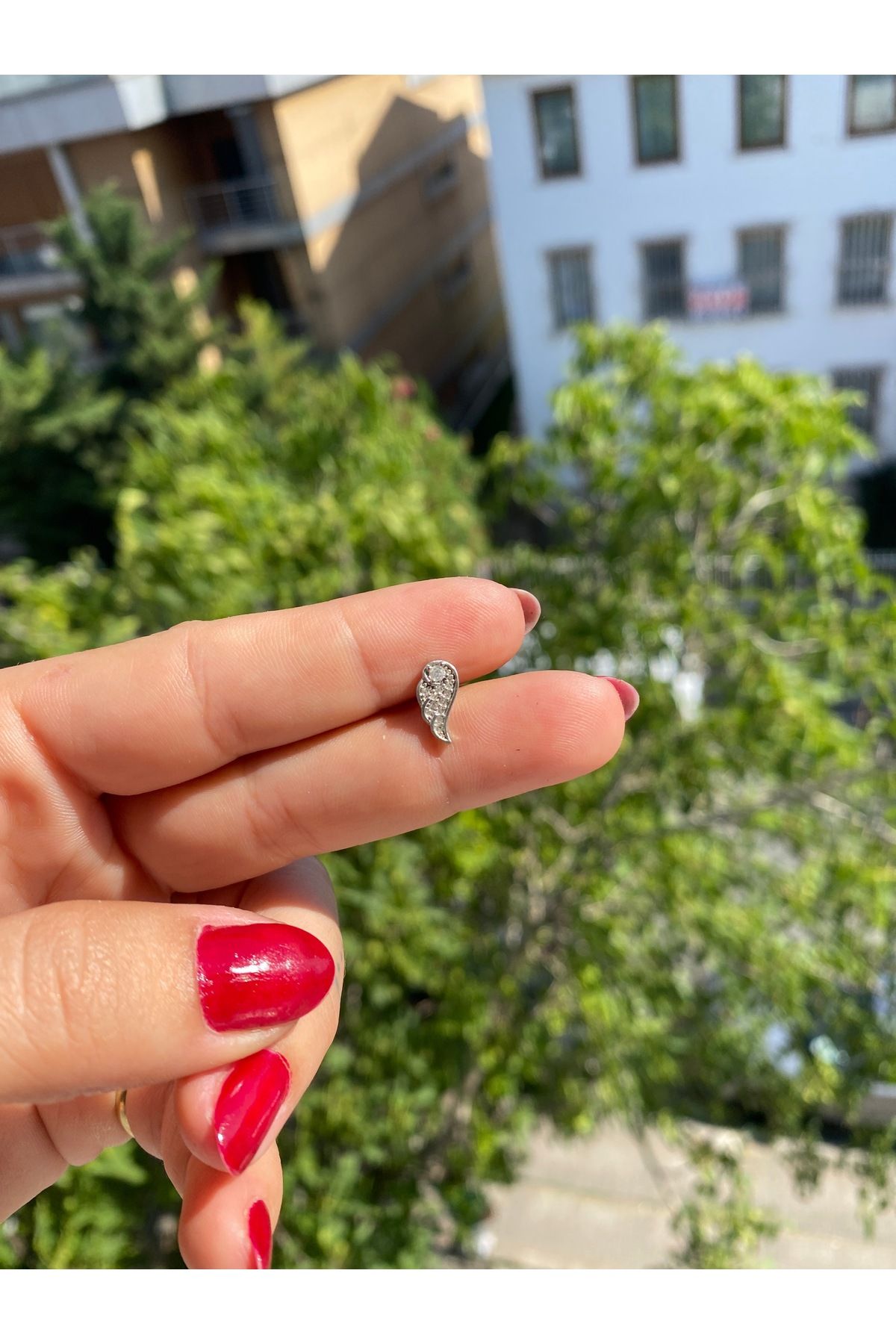 satirus Kanat şeklinde helix tragus kıkırdak Piercing Çelik