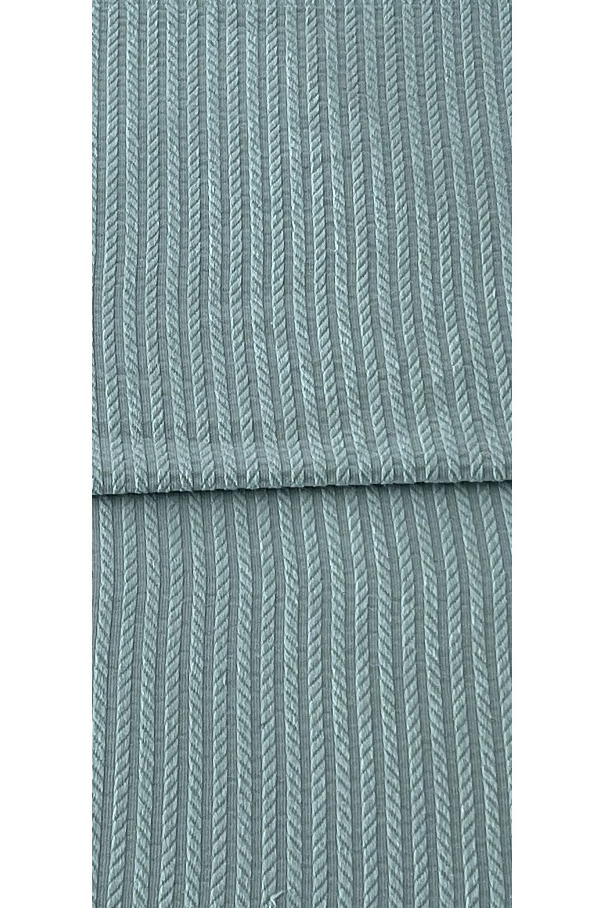Zeren Home Saç Örgü Modelli TEK Kişilik Pamuklu Pike - Yatak Örtüsü 160 x 220 cm